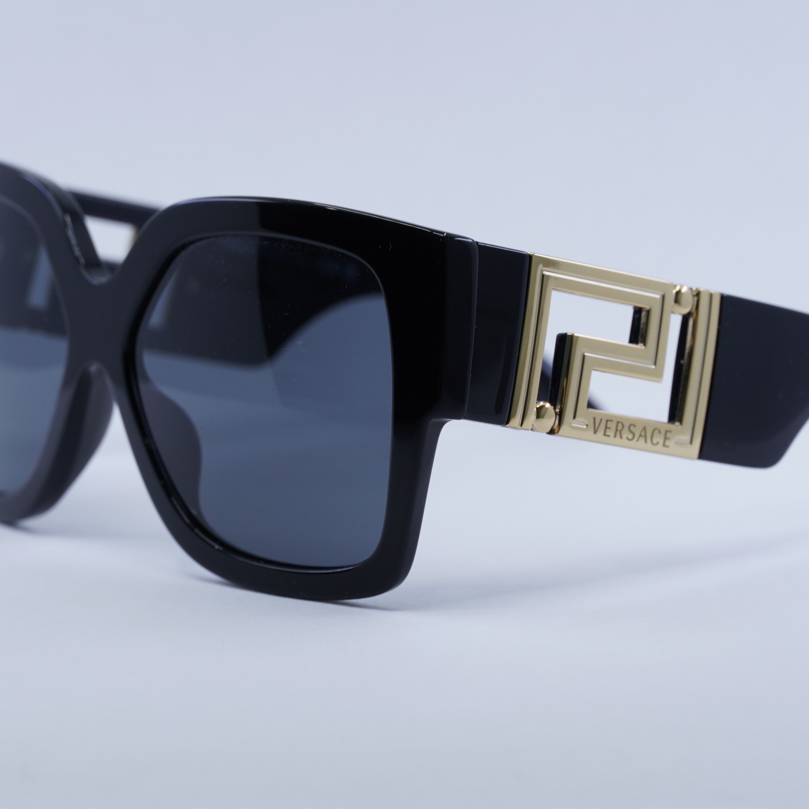 Versace Versace VE4402 GB1/87 Sunglasses Black Square Frame Size ONE SIZE - 2 Thumbnail
