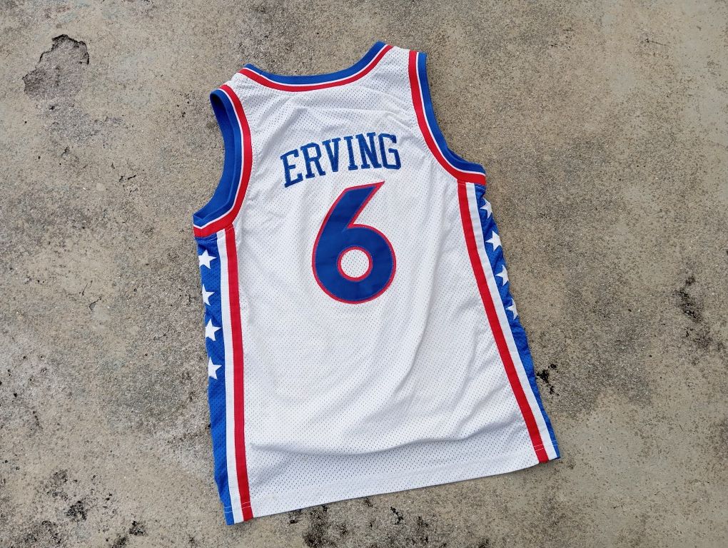NBA NBA Philadelphia Sixers 🇺🇲 Julius Erving #6 jersey 🏀 Size US S / EU 44-46 / 1 - 2 Thumbnail