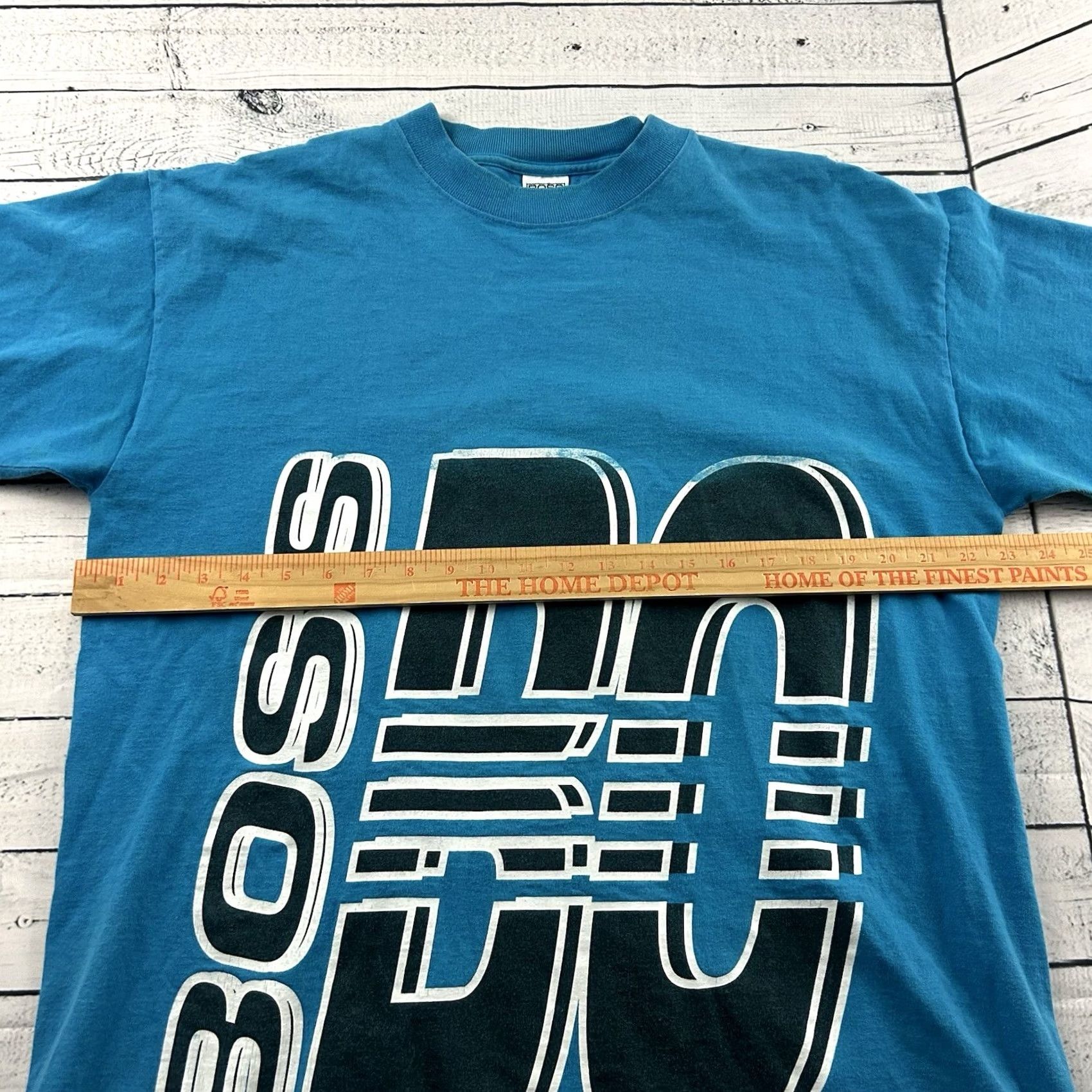 Vintage VINTAGE Boss Short Sleeve T Shirt Men L Blue 90s Shirt Mens Size US L / EU 52-54 / 3 - 5 Thumbnail