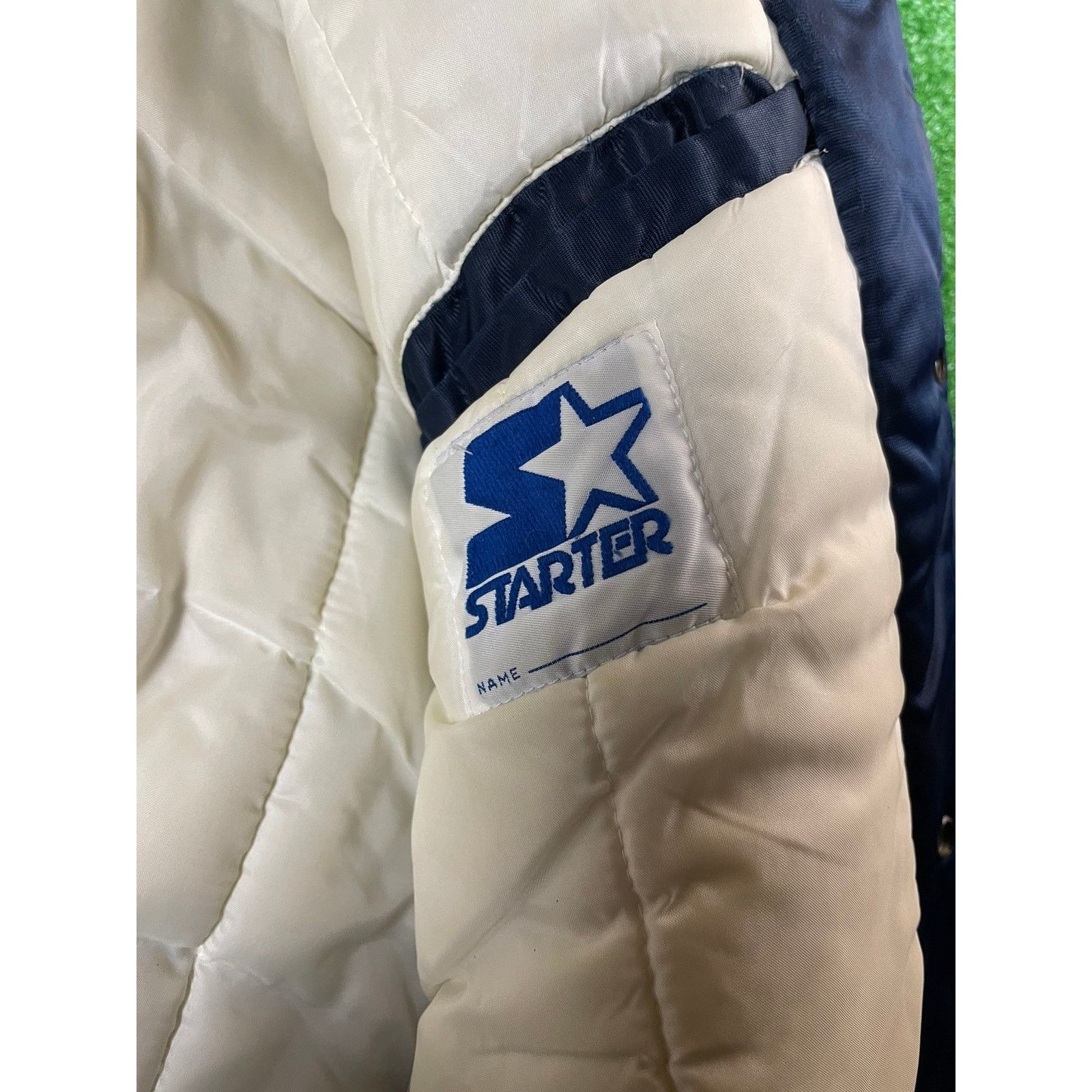 New York Yankees × Starter × Vintage Vintage Starter New York Yankees Diamond Series Satin Jacket Size US L / EU 52-54 / 3 - 5 Thumbnail