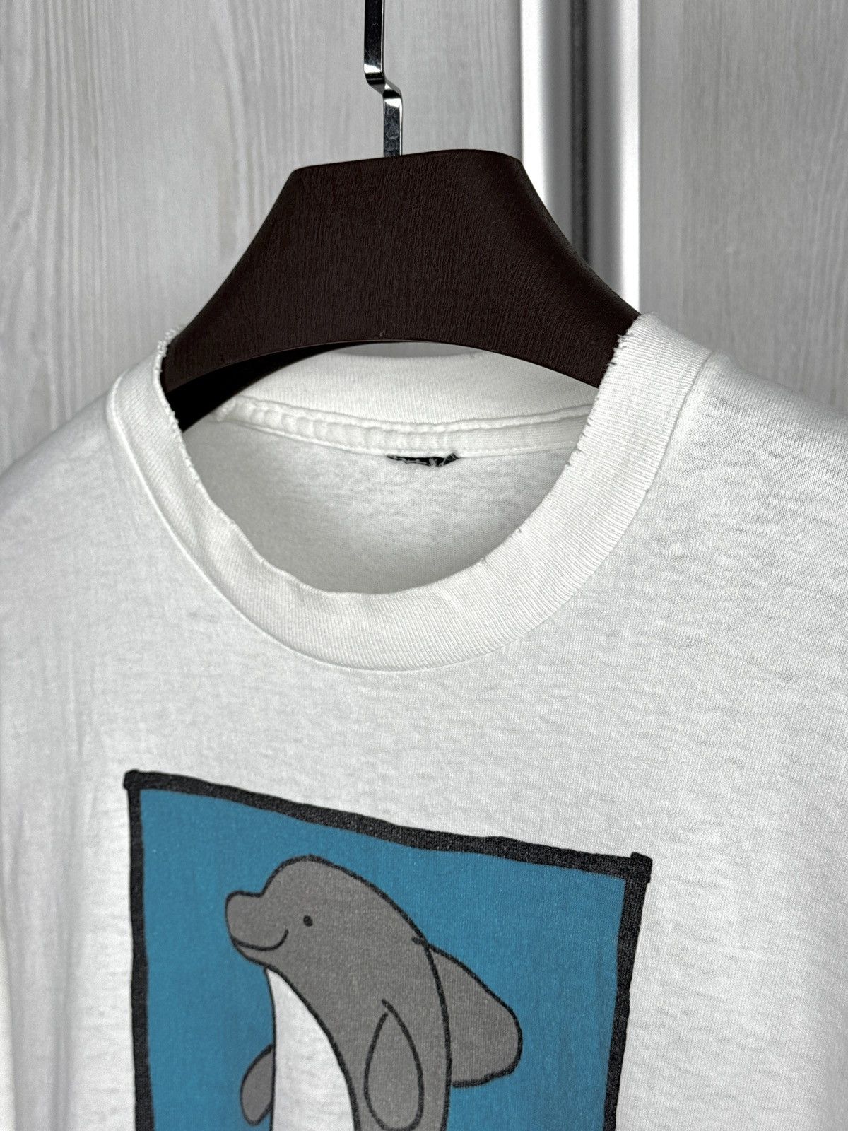 Vintage Dolphin by Bang on the door vintage 80s 90s USA made tee Size US XL / EU 56 / 4 - 5 Thumbnail