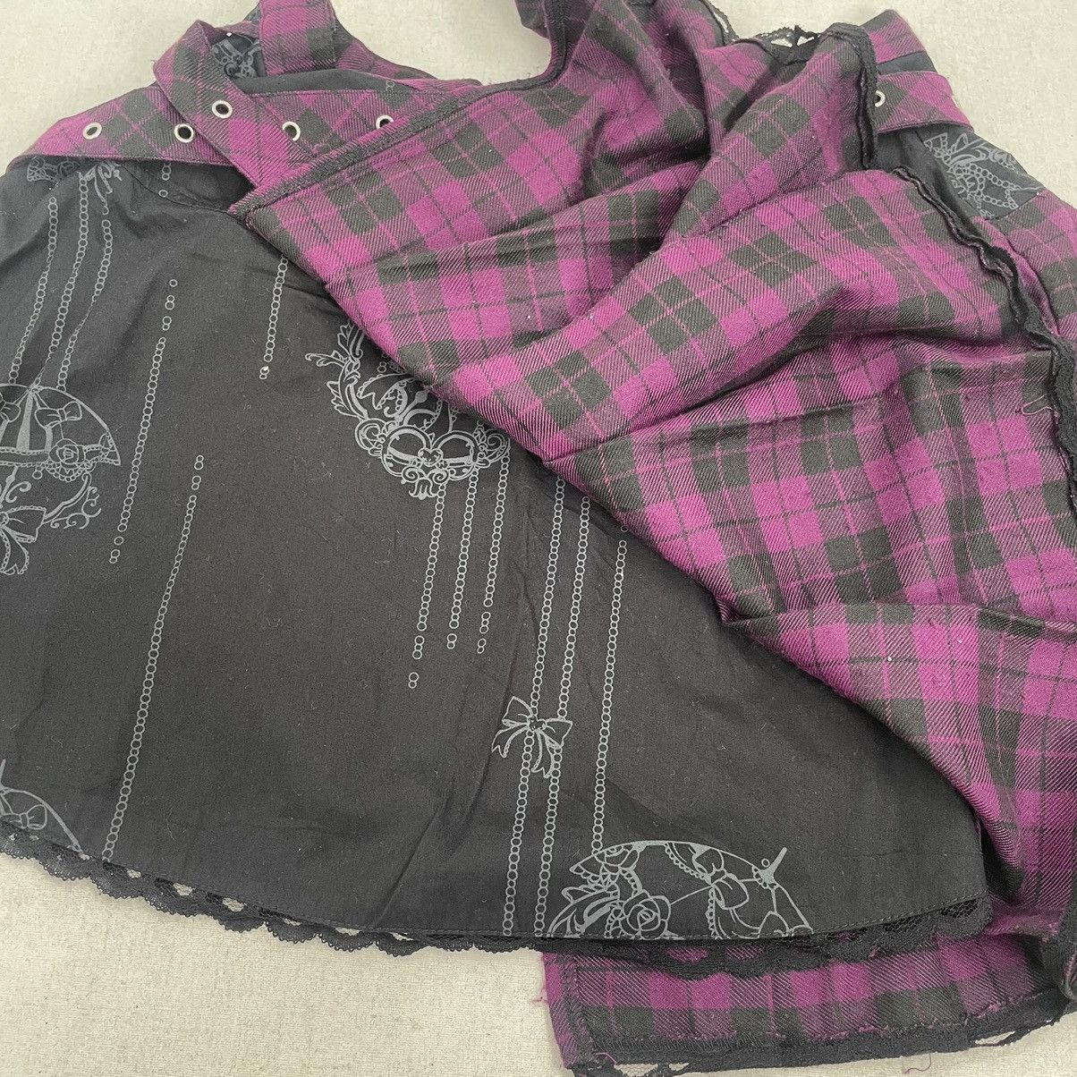 If Six Was Nine Blood Storm Mini Skirt With Removeable Pocket Punk Style Size 27" / US 4 / IT 40 - 5 Thumbnail
