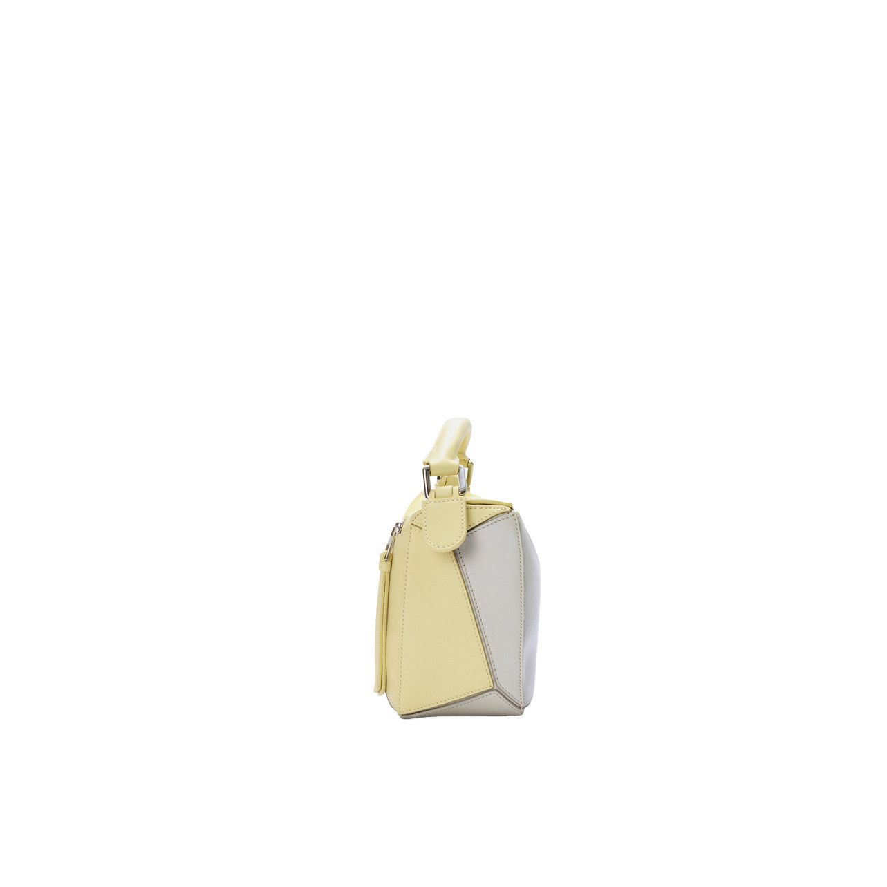 Loewe LOEWE Puzzle Small $4450 Pale Gray/Light Citrine Top Handle Size ONE SIZE - 3 Thumbnail