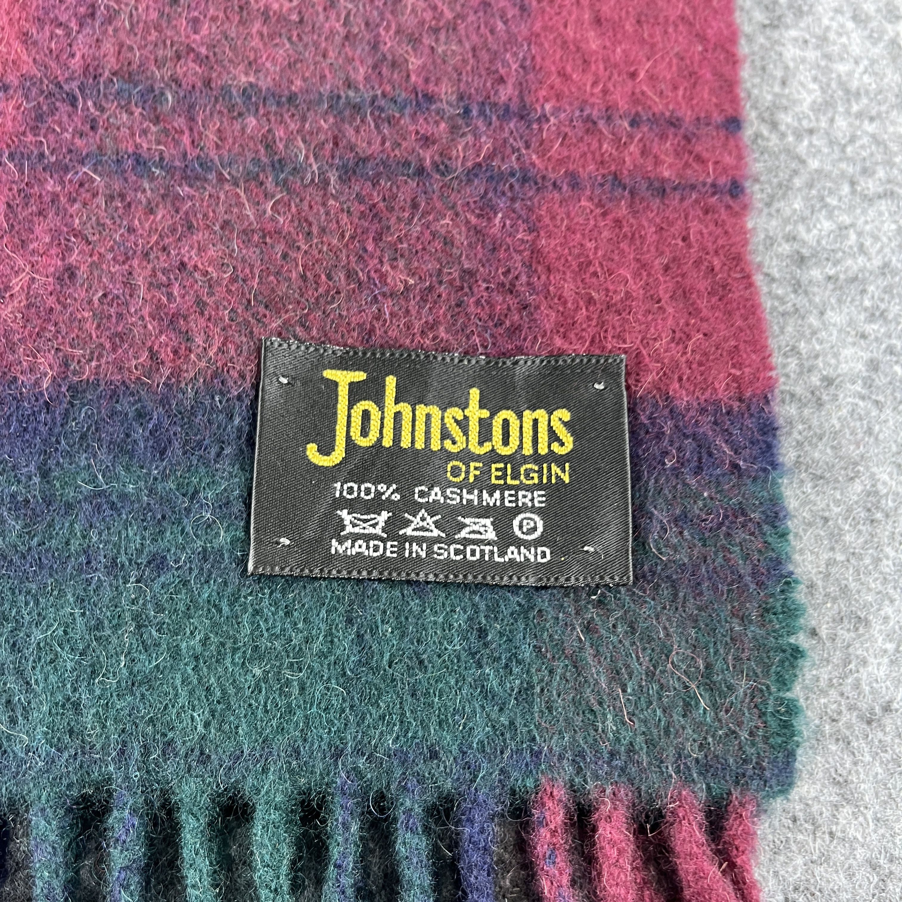 Johnstons Of Elgin × Vintage Johnstons Of Elgin Scarf / Muffler / Neckwear T1240 Size ONE SIZE - 5 Thumbnail