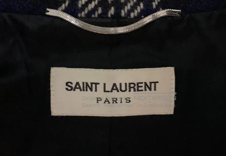 Saint Laurent Paris Saint Laurent Paris Four Pocket Wooden Button Plaid Tweed Size US S / EU 44-46 / 1 - 3 Thumbnail