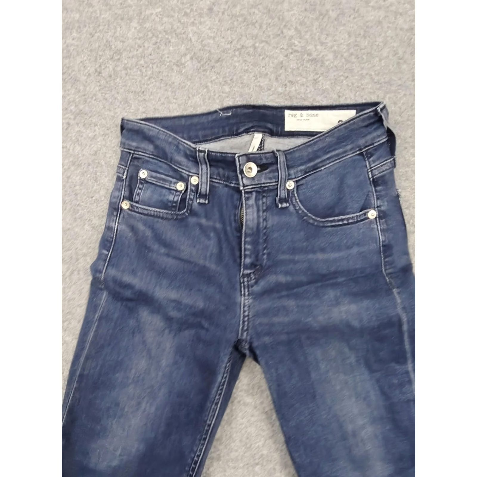 Rag & Bone Rag & Bone Cate Mid Rise Skinny Jeans Womens 24 Blue Medium Wash Denim 24x29 Jeans Women Size 42" / US 20 - 2 Thumbnail