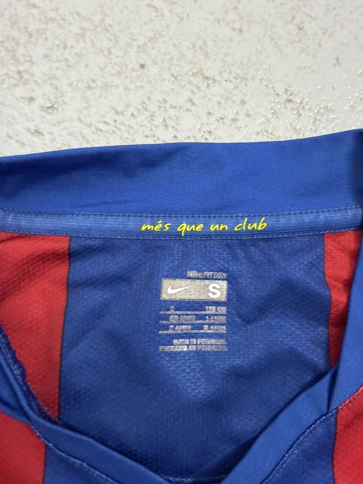 Nike Fc Barcelona 2007 2008 Home Nike Camp Nou Jersey Size US S / EU 44-46 / 1 - 6 Thumbnail