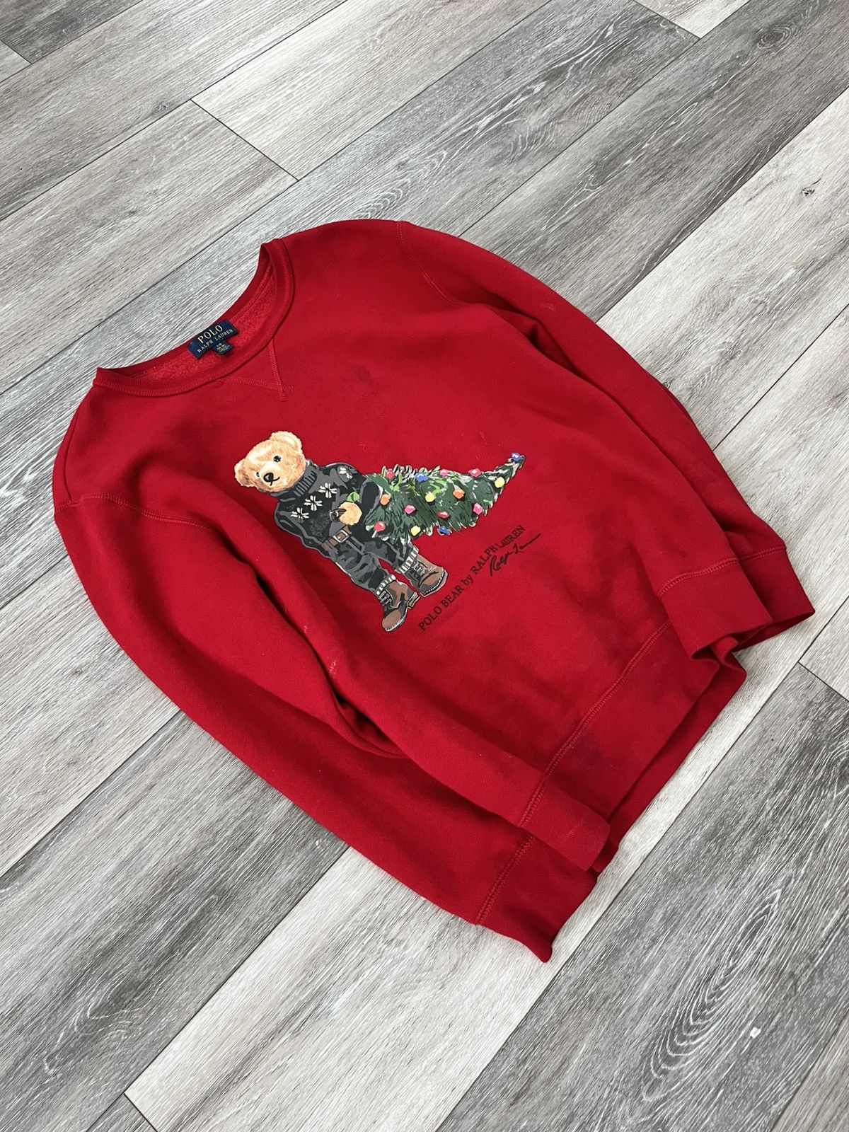 Polo Ralph Lauren Polo Bear By Ralph Lauren Long Sleeve Christmas Sweater Size US S / EU 44-46 / 1 - 3 Thumbnail