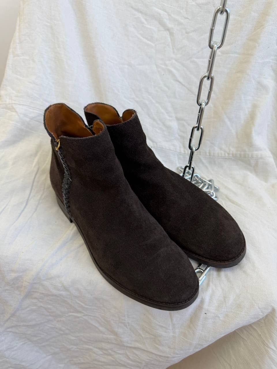 Vintage See By Chloé Vintage Men's Suede Classic Avant-Garde Boots Size US 9 / EU 42 - 5 Thumbnail