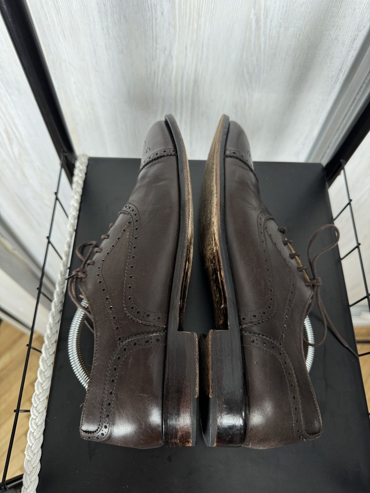 Boggi Boggi Milano Brown Brogues Leather Oxford Lace Up Dress Shoe Size US 9.5 / EU 42-43 - 10 Thumbnail