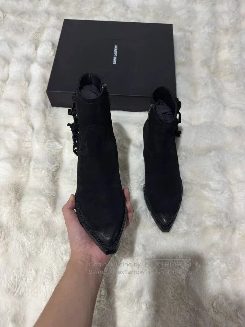 Yves Saint Laurent Saint Laurent Fringe Suede Boots . Size US 10 / EU 43 - 8 Thumbnail
