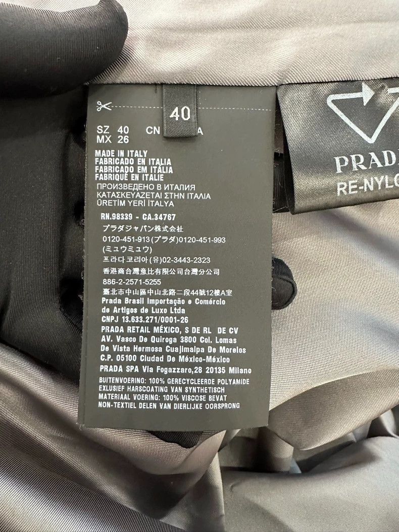 Prada Prada Tang Yan's same style gray-blue triangle sling dress Size XS / US 0-2 / IT 36-38 - 7 Thumbnail