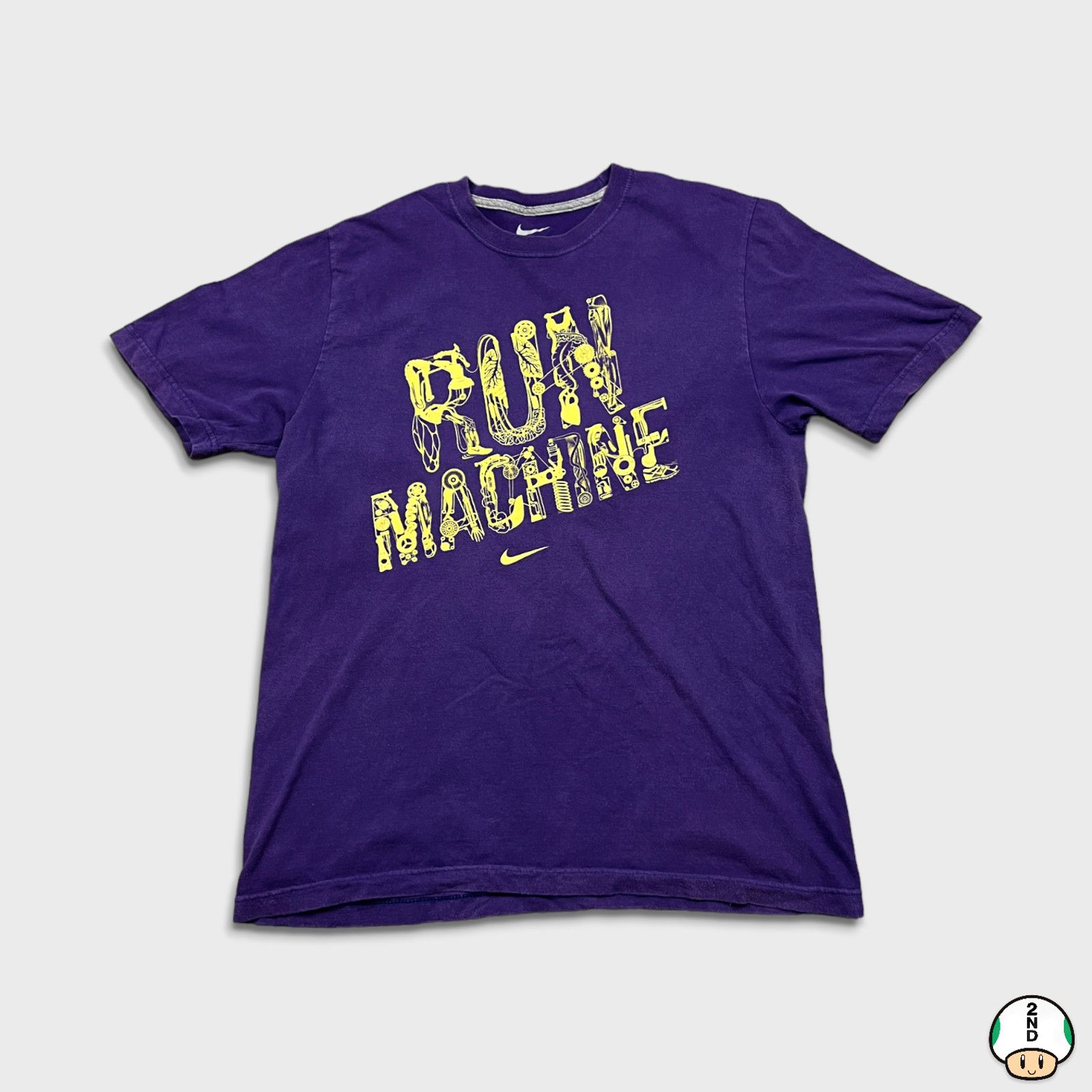 Nike × Vintage Nike Sportswear T Shirt Run Machine Swoosh Short Sleeve Tee Size US L / EU 52-54 / 3 - 1 Thumbnail