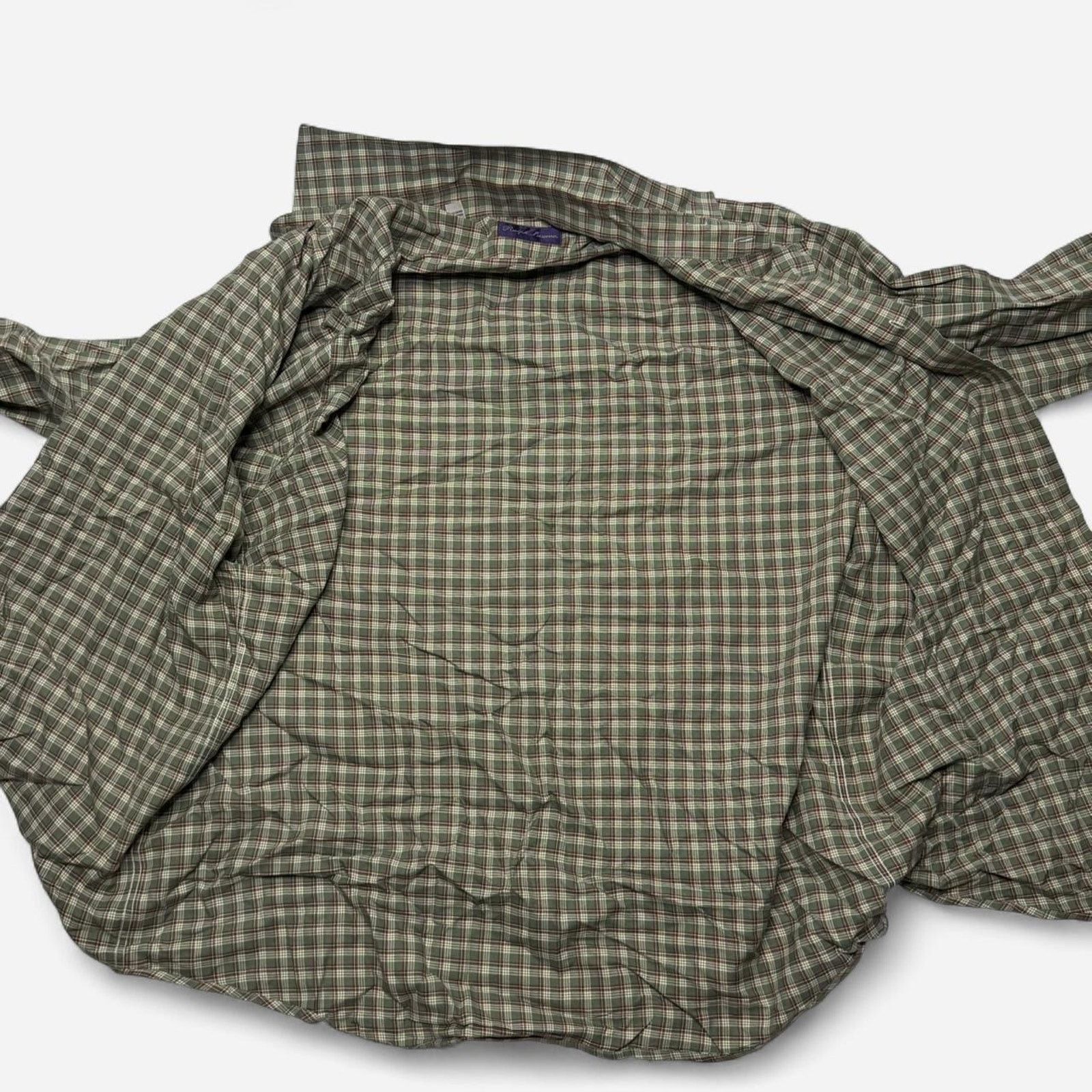 Ralph Lauren Ralph Lauren Green Plaid Long Sleeve Button Down Shirt Men L Size US L / EU 52-54 / 3 - 4 Thumbnail