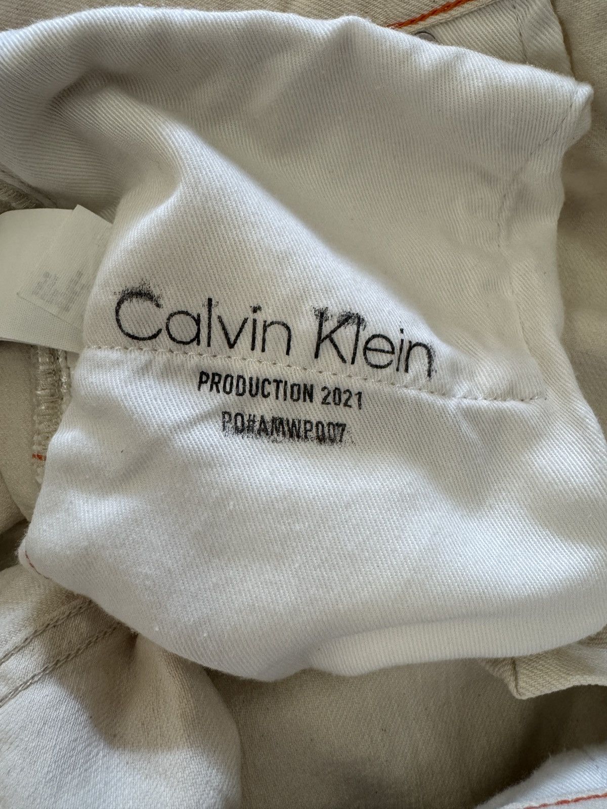 Calvin Klein × Heron Preston Calvin Klein x Heron Preston White Carpenter Pant Size US 32 / EU 48 - 6 Thumbnail