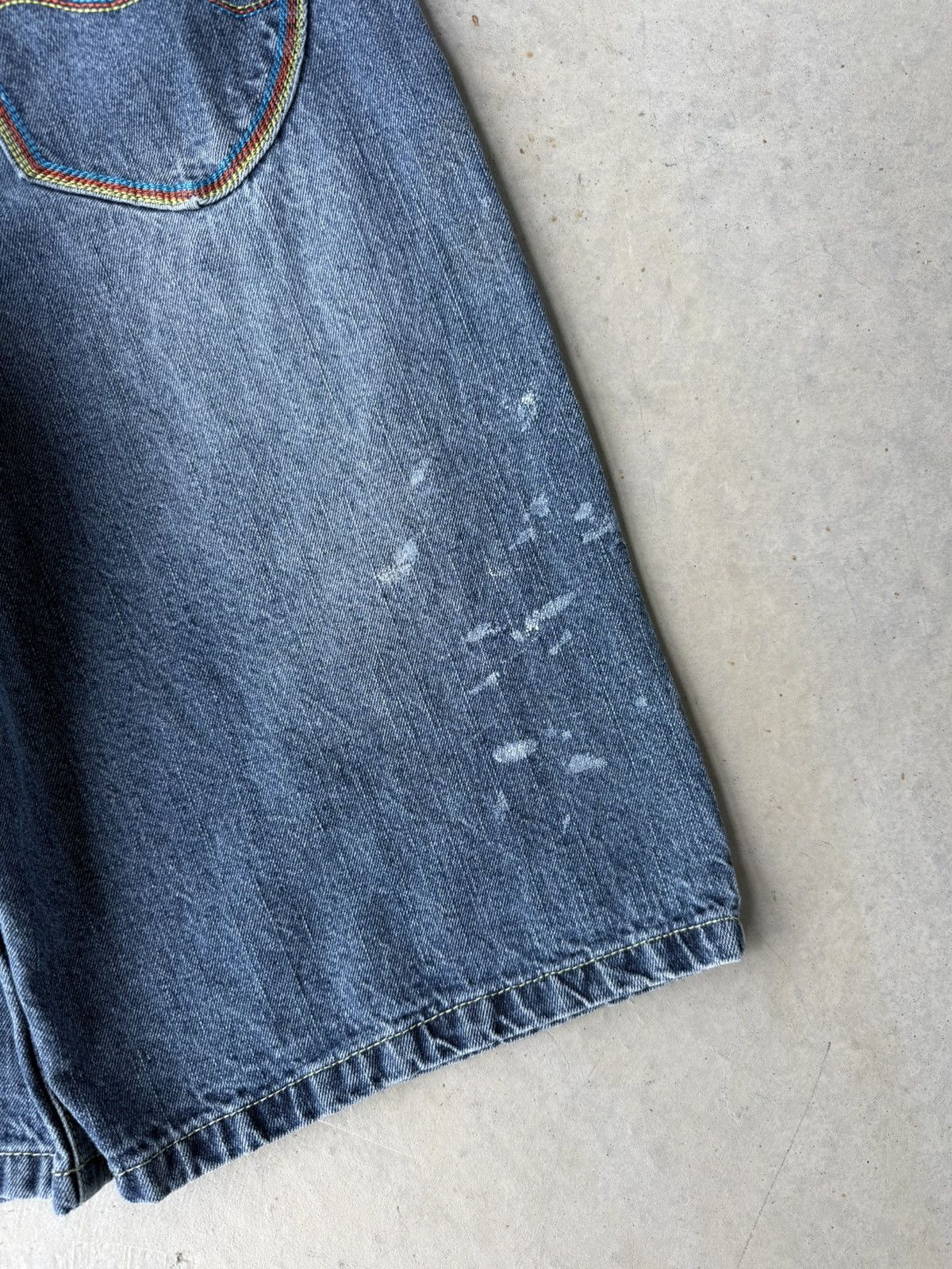 Brooklyn Xpress Vintage Y2K Brooklyn Xpress Baggy Denim Shorts Size US 34 / EU 50 - 7 Thumbnail