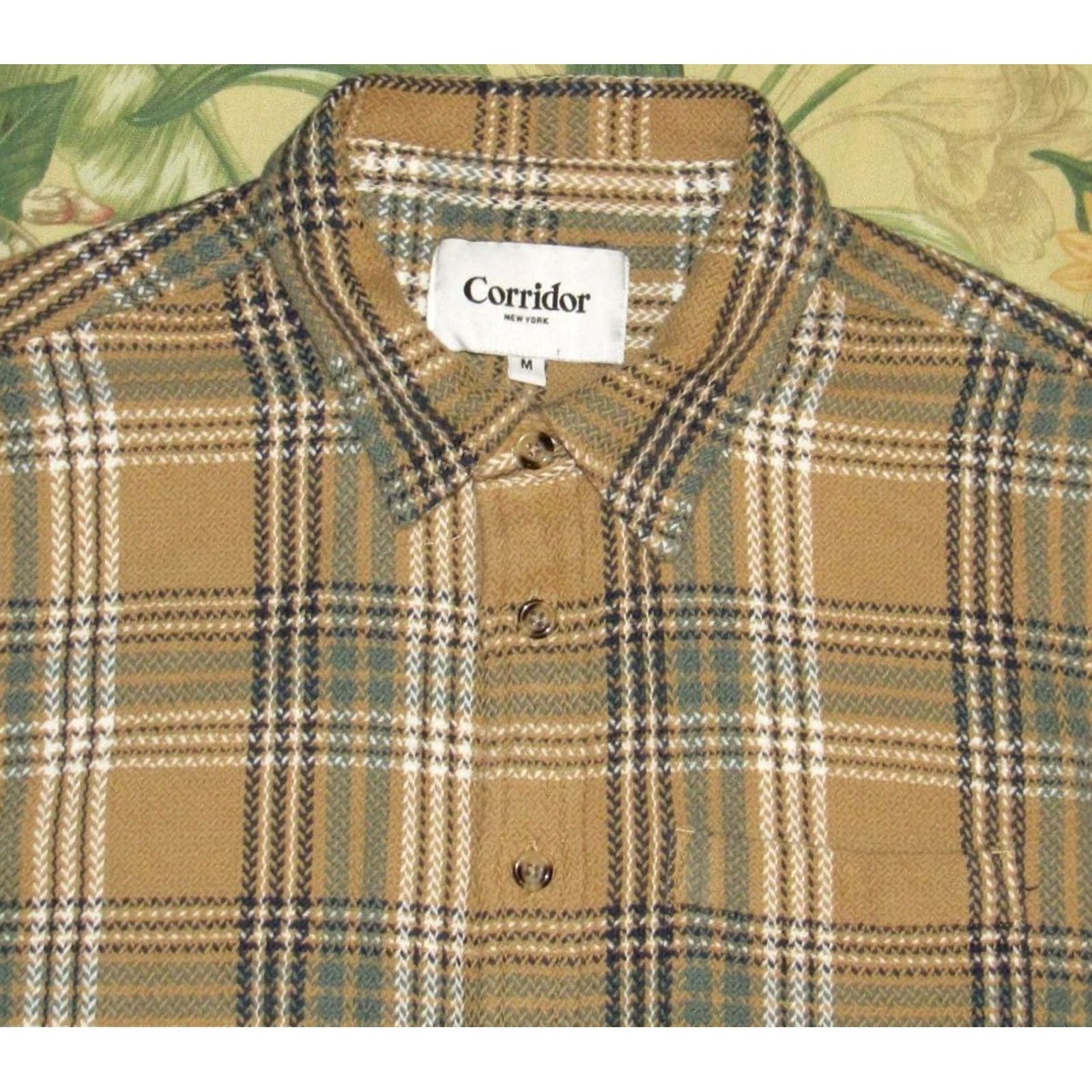 Corridor CORRIDOR Brown Plaid Long Sleeve Button Down Flannel Shirt Medium Size US M / EU 48-50 / 2 - 2 Thumbnail