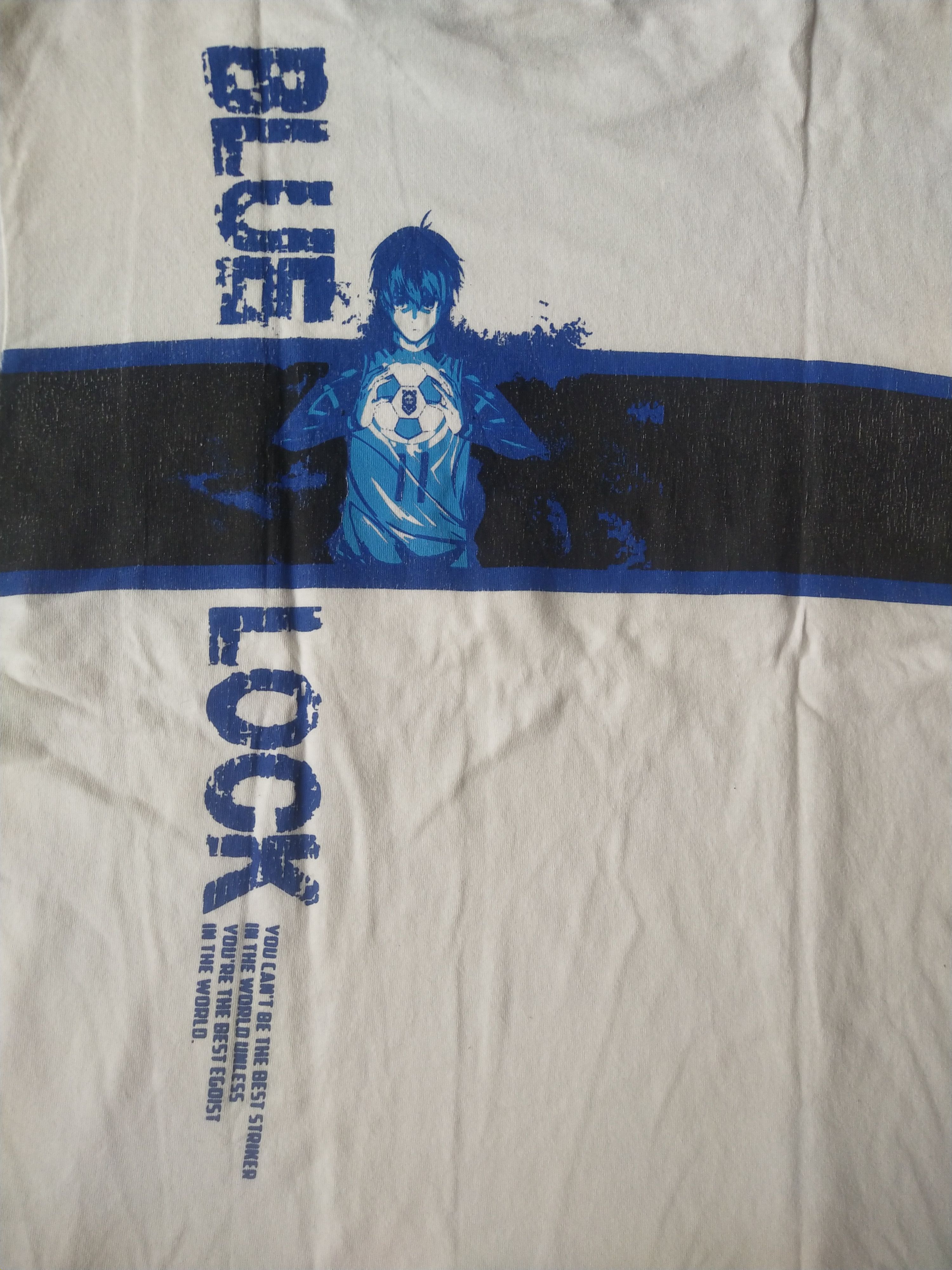 Anime Blue Lock Isagi Yoichi Art White Anime Tee Size US M / EU 48-50 / 2 - 2 Thumbnail