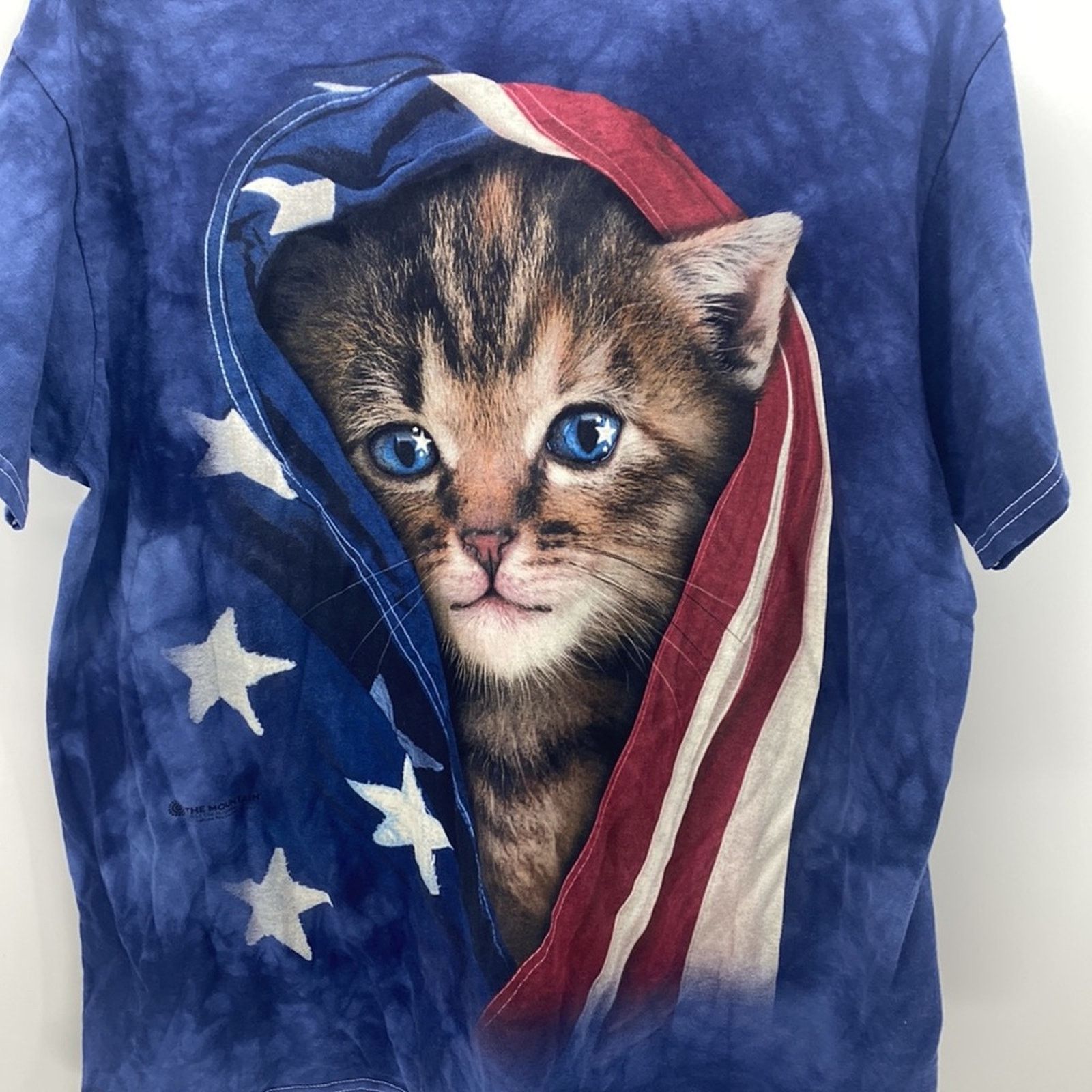 The Mountain The Mountain Kitty USA Tee patriotic 2014 cat lover L unisex Size L / US 10 / IT 46 - 3 Thumbnail