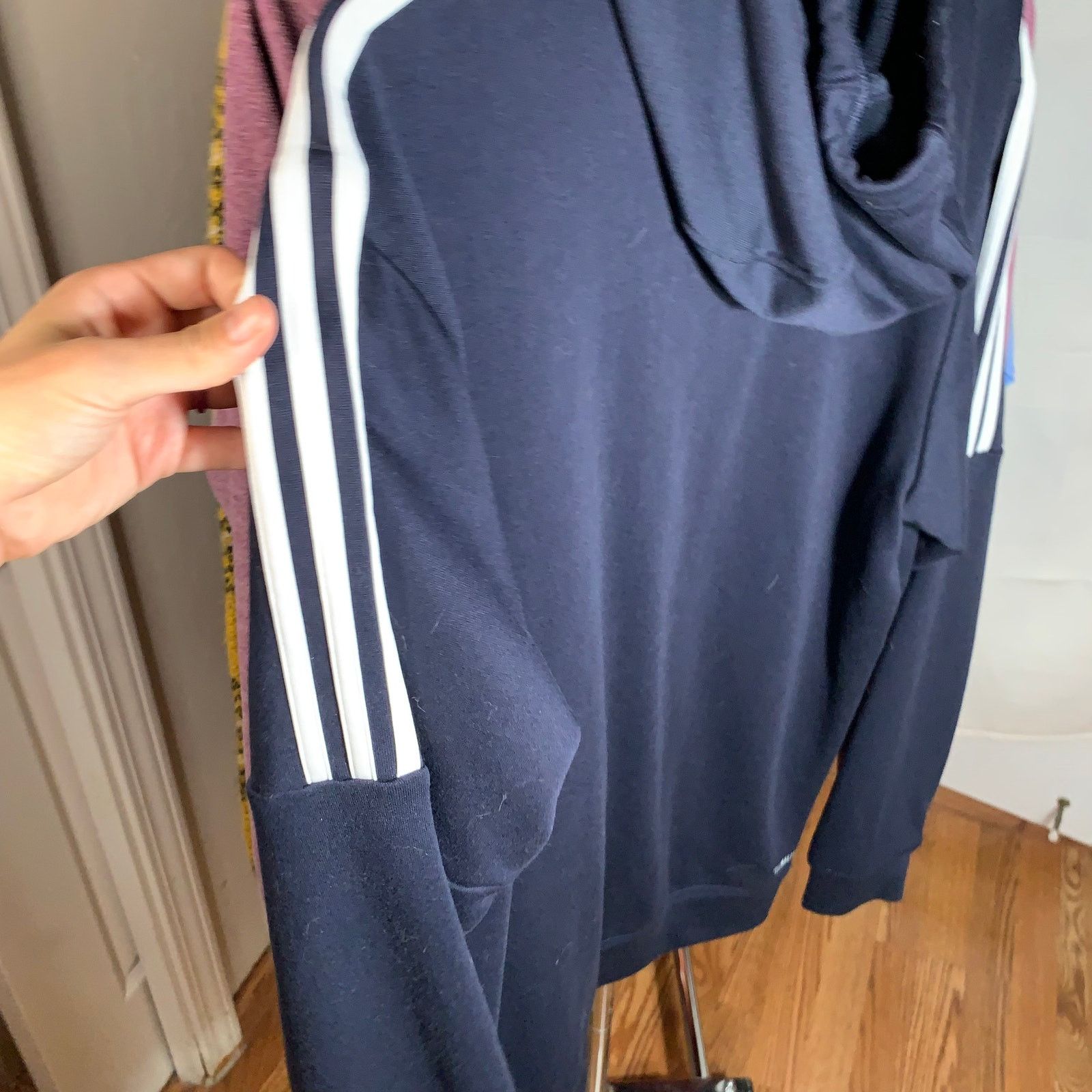Adidas Adidas Men's Blue Hoodie SIze L Size US L / EU 52-54 / 3 - 6 Thumbnail