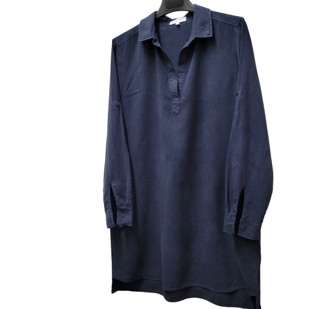 bella dahl hilda shirt dress Bella Dahl Womens Shirt Dress XSmall Black Hilda Popover Roll Tab Sleeve  Work