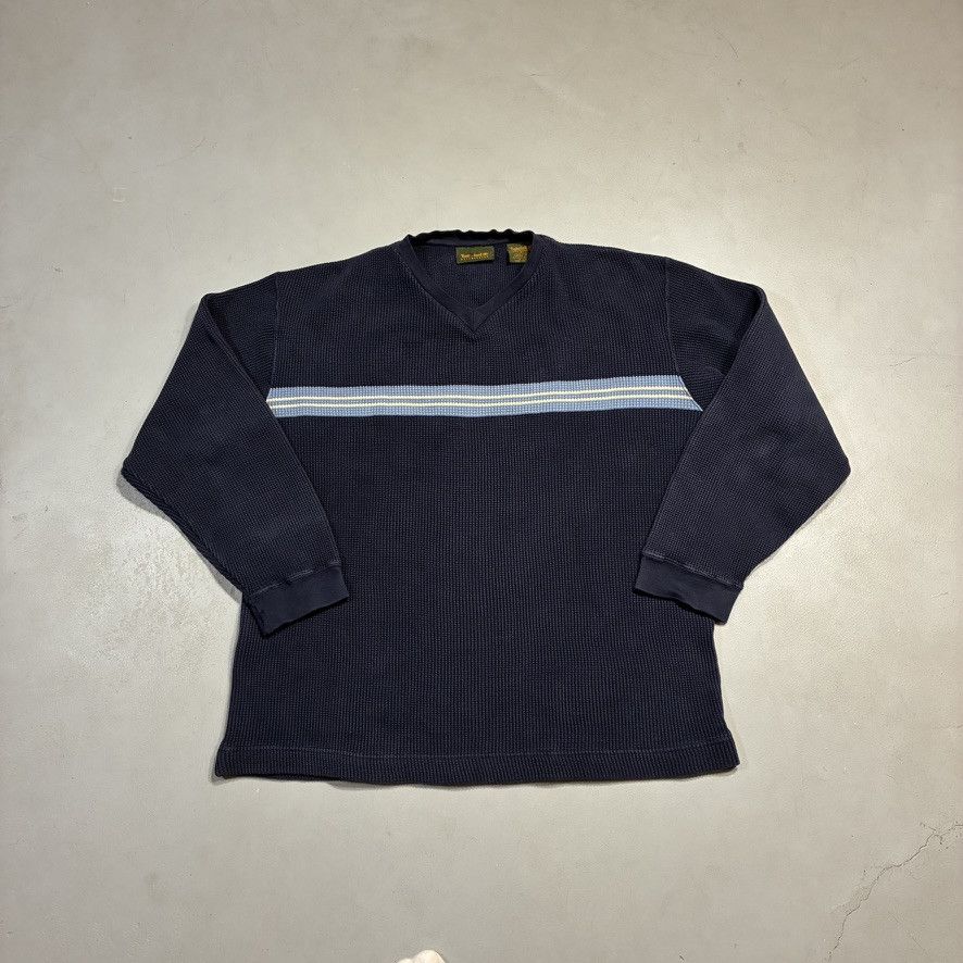 Timberland Timberland Weathergear V-Neck Waffle Knit Thermal Pullover Size US XL / EU 56 / 4 - 1 Thumbnail