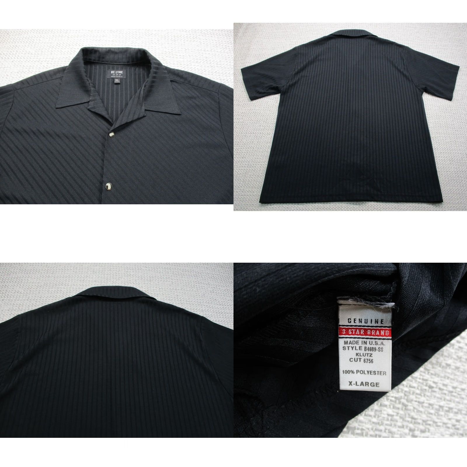 Etro VINTAGE BC Ethic Klutz Cut Shirt Men XL Button Up Retro Bowling USA Made Dice Shirt Size US XL / EU 56 / 4 - 8 Thumbnail
