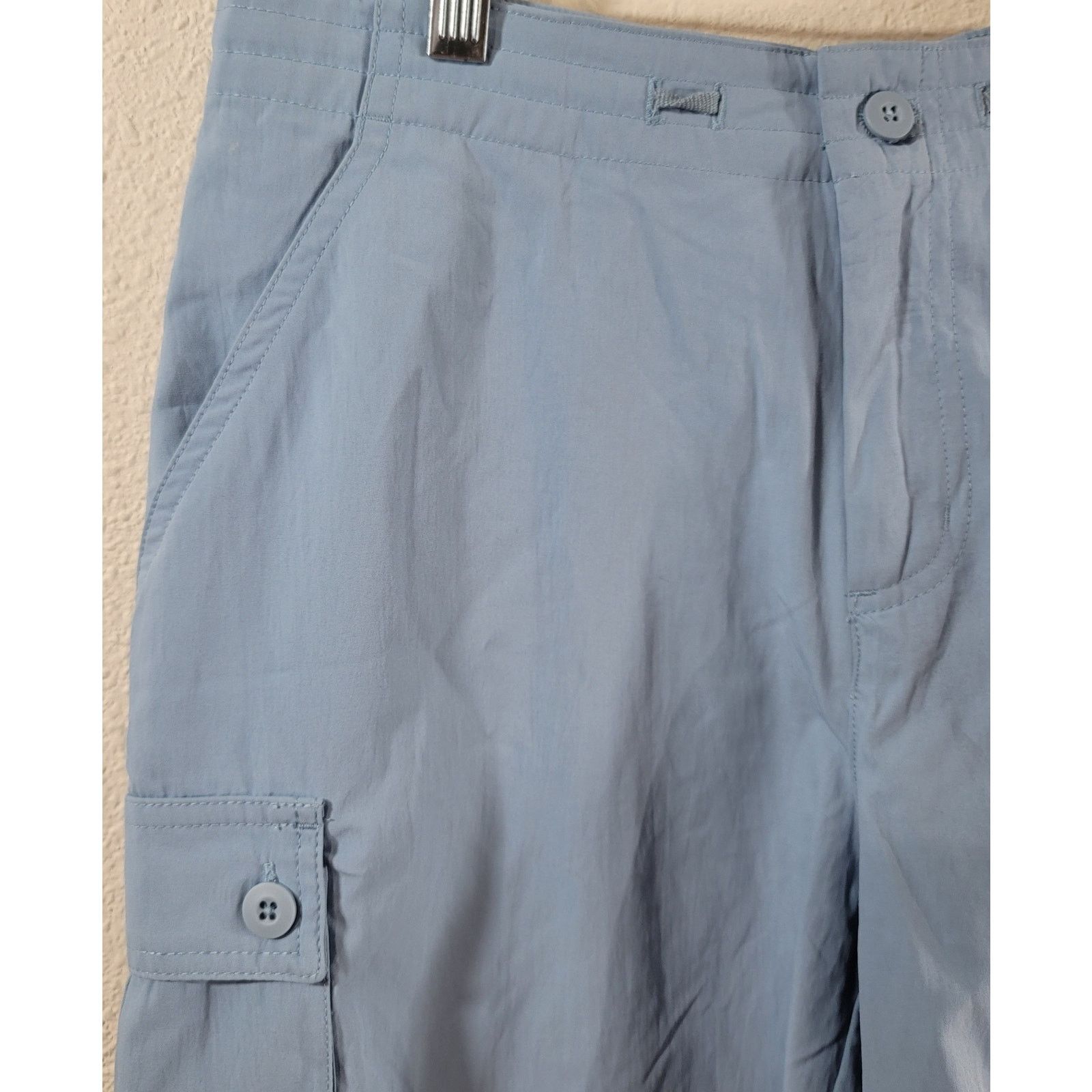 Other Weatherproof Blue Flat Front Cargo Shorts 10 Lightweight Size 32" / US 10 / IT 46 - 5 Thumbnail
