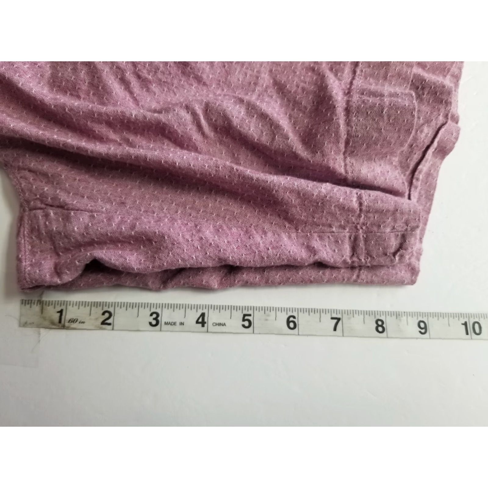Vintage Tenth & Ocean Mens Short S Size Small Linen Cotton Washable Light Pink Chino Pink Mens Size US 29 - 4 Thumbnail
