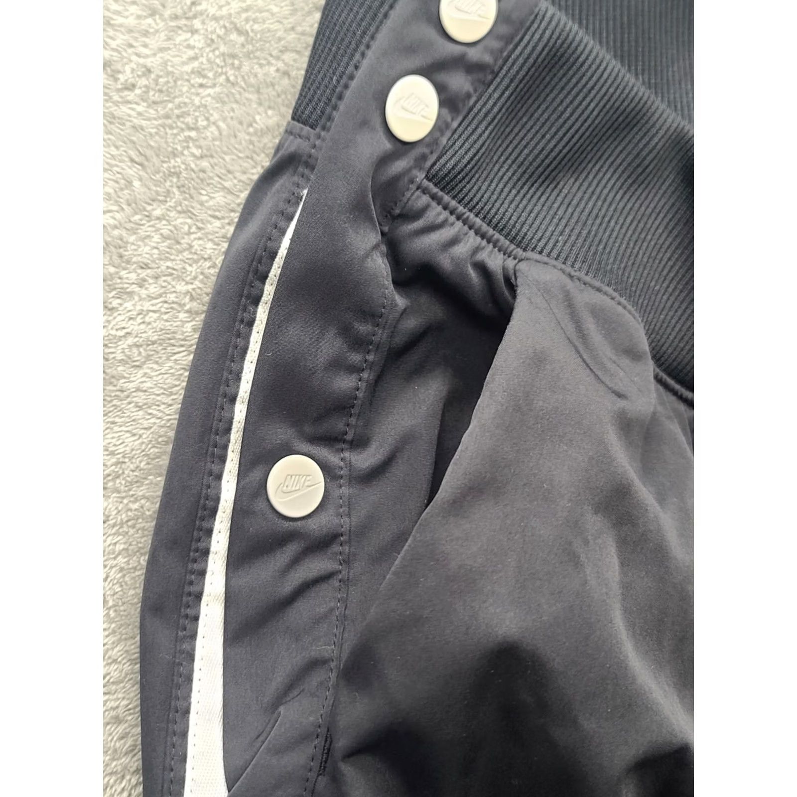 Nike Nike Archive Snap Pants Women’s L Black Tearaway Track Athletic Snap Sides Pants 90s Regular Womens Size 36" / US 14 / IT 50 - 5 Thumbnail