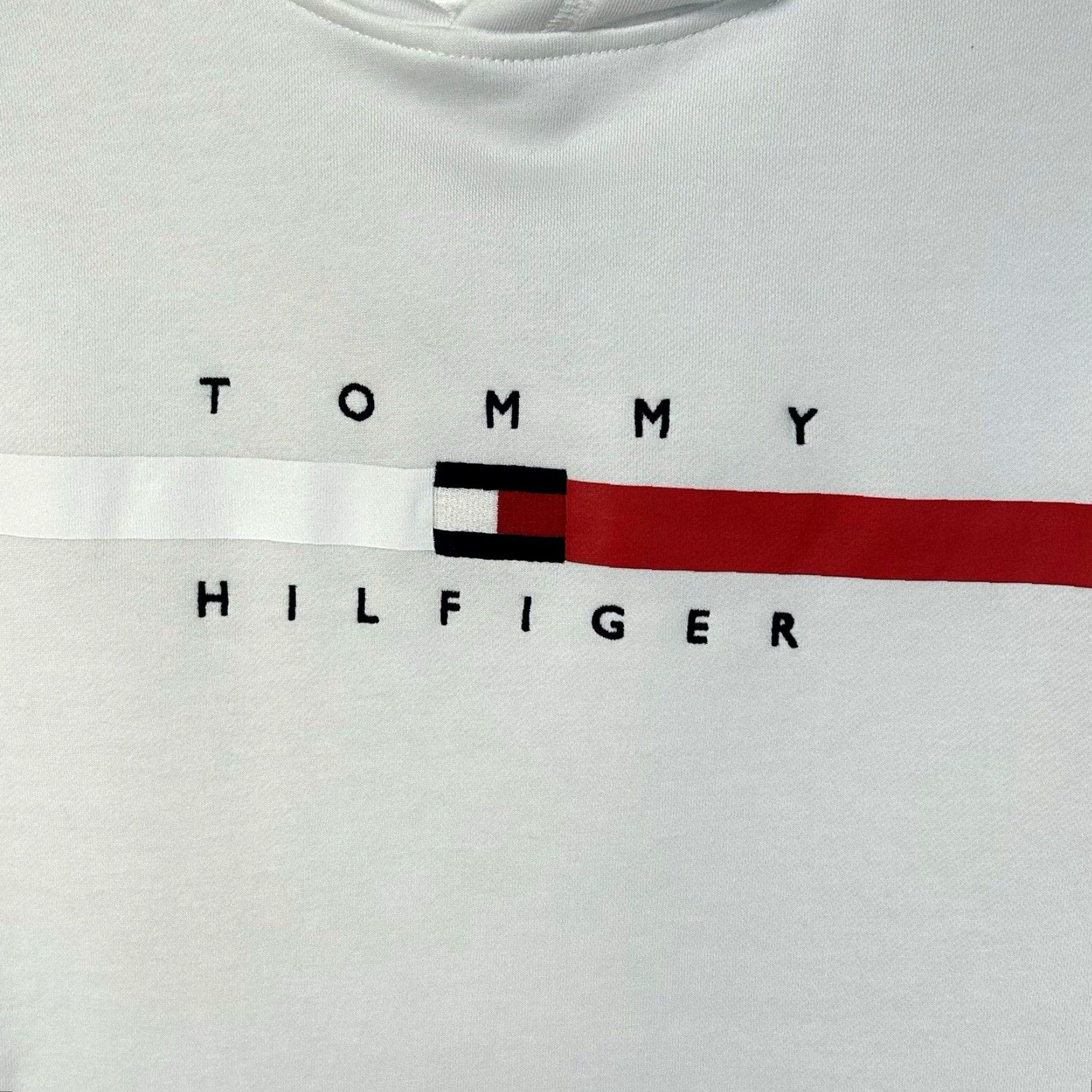 Tommy Hilfiger Tommy Hilfiger Hoodie Shirt Mens Pullover Fleece White Flag Stripe Size M Size US M / EU 48-50 / 2 - 3 Thumbnail