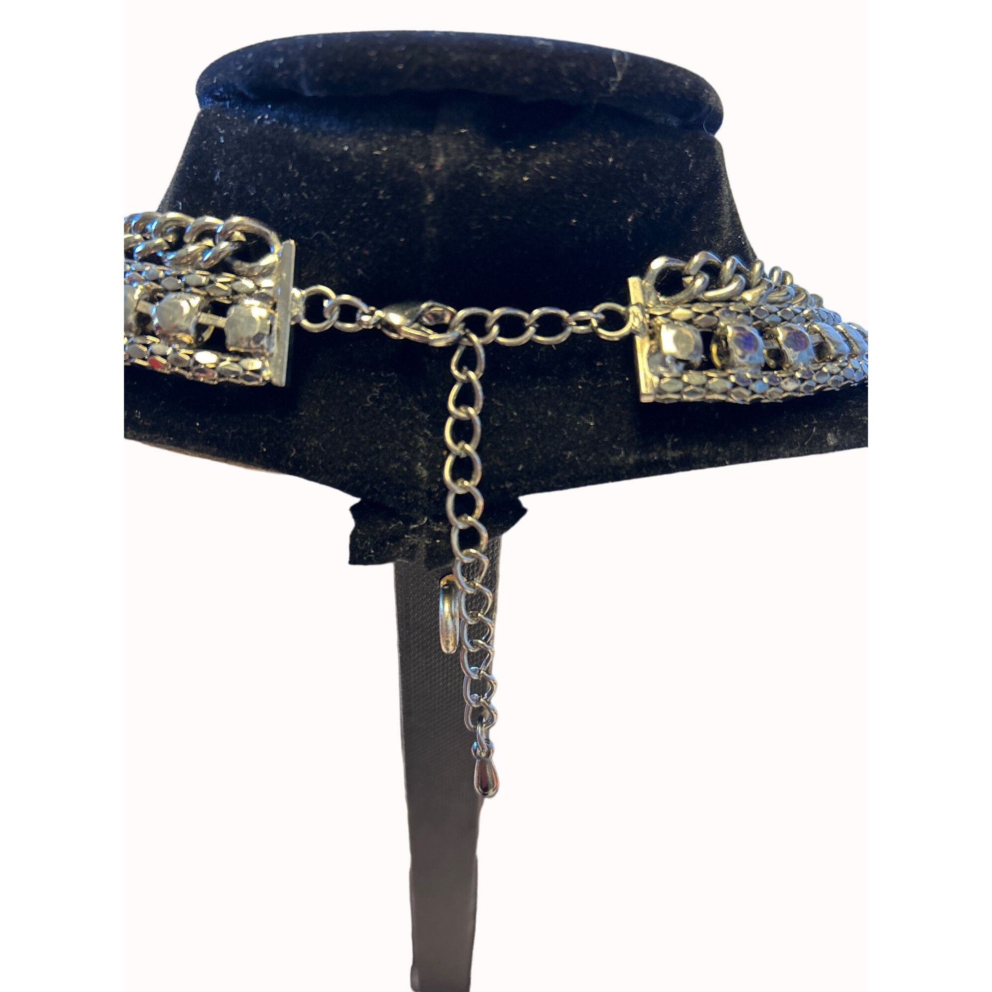 Other Gunmetal gray thick choker necklace & Bangle Braclet SKU 00 Size ONE SIZE - 3 Thumbnail