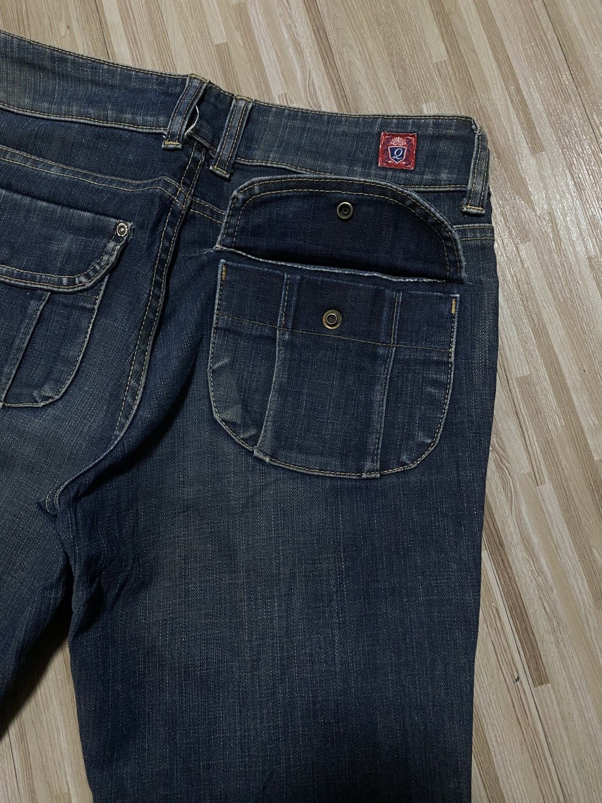 Japanese Brand 💥FLARE 90s DISTRESS JEANS💥 Size US 28 / EU 44 - 10 Thumbnail