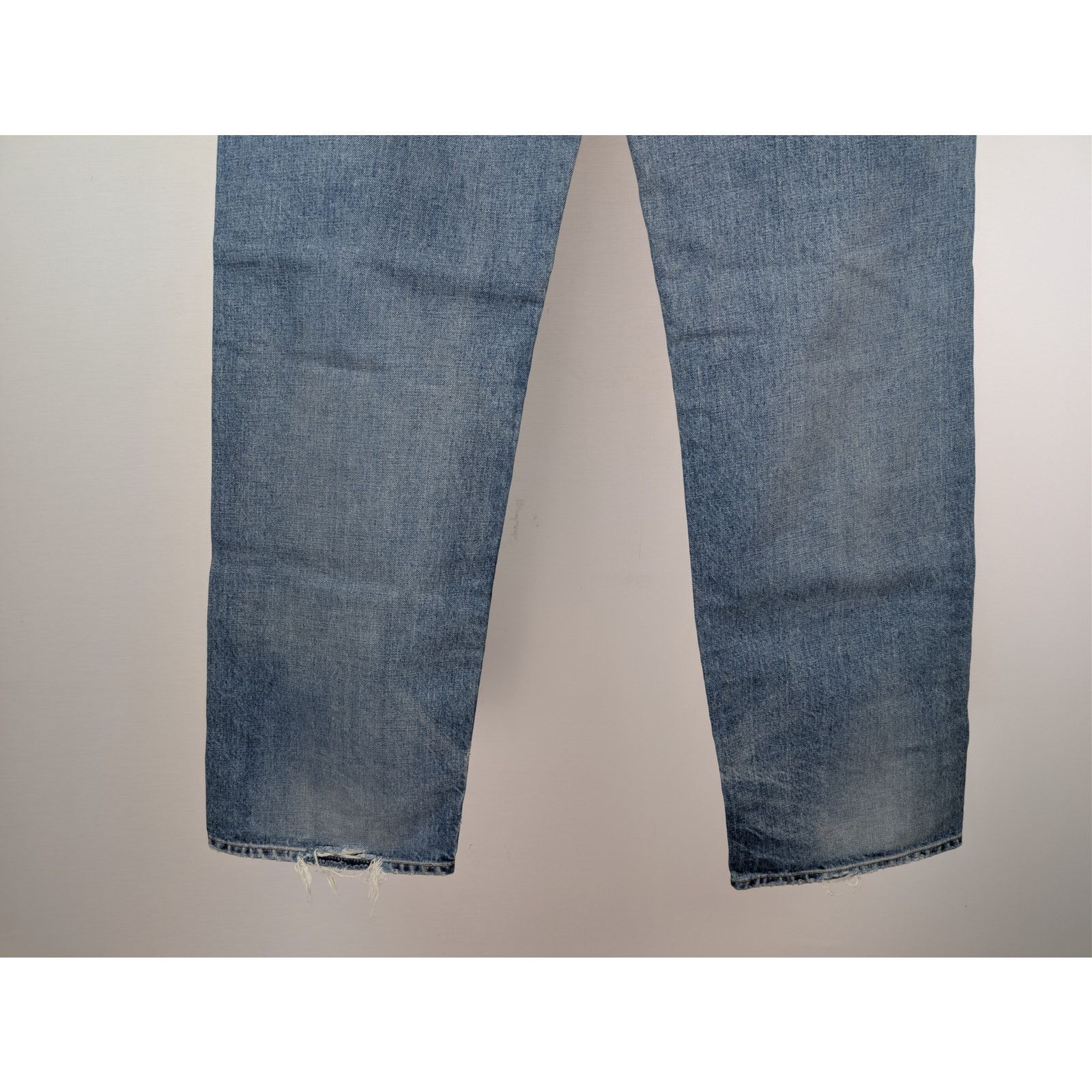 Saint Laurent Paris o1rshd1 Adjusted Maxi Long Baggy Denim Jeans Charlotte Blue Size US 32 / EU 48 - 12 Thumbnail