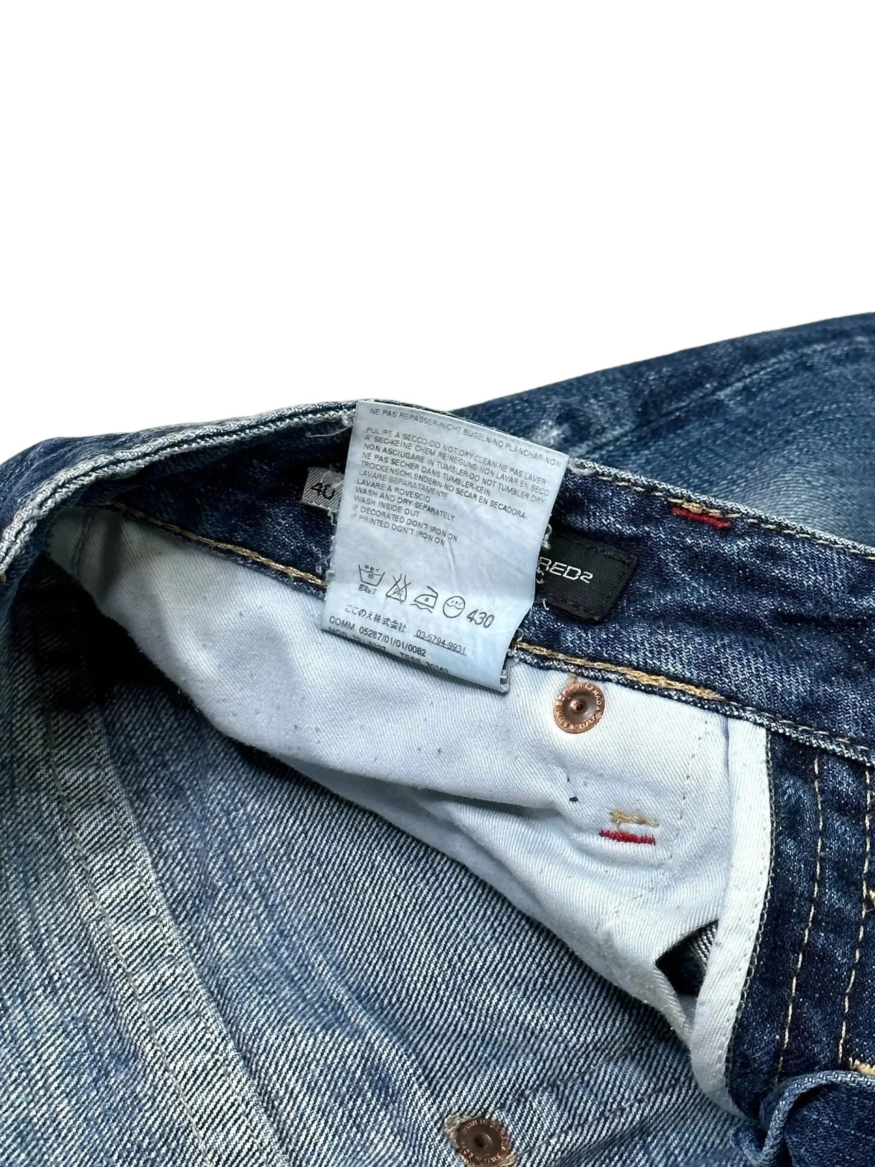 Dsquared2 koala leather australian style distressed vintage jeans Size 30" / US 8 / IT 44 - 8 Thumbnail