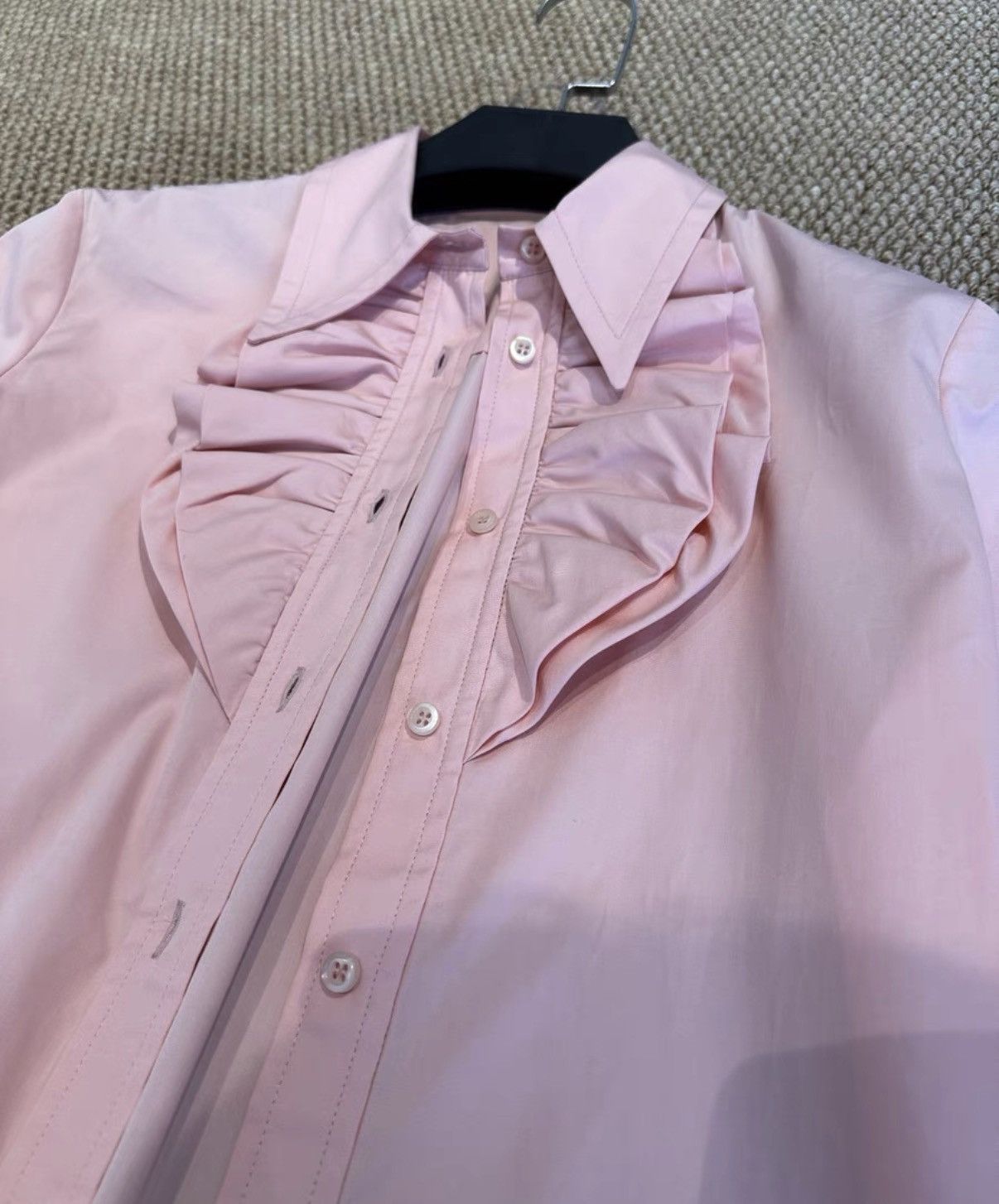 Miu Miu MiuMiu Ruffle Collar Shirt K23 Size XS / US 0-2 / IT 36-38 - 7 Thumbnail