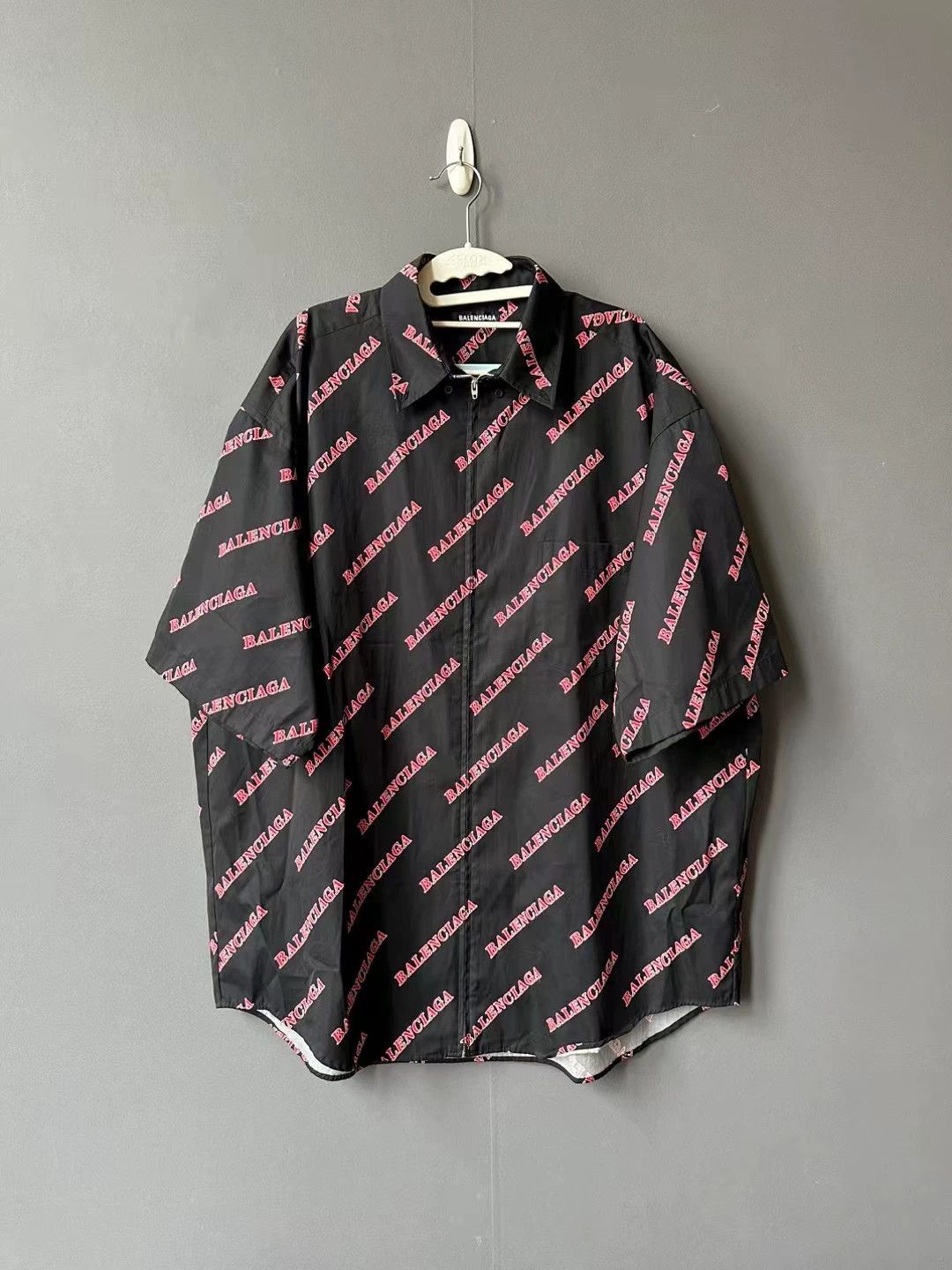 Balenciaga Bullet Screen Zipper Short-sleeve Shirt - dmc