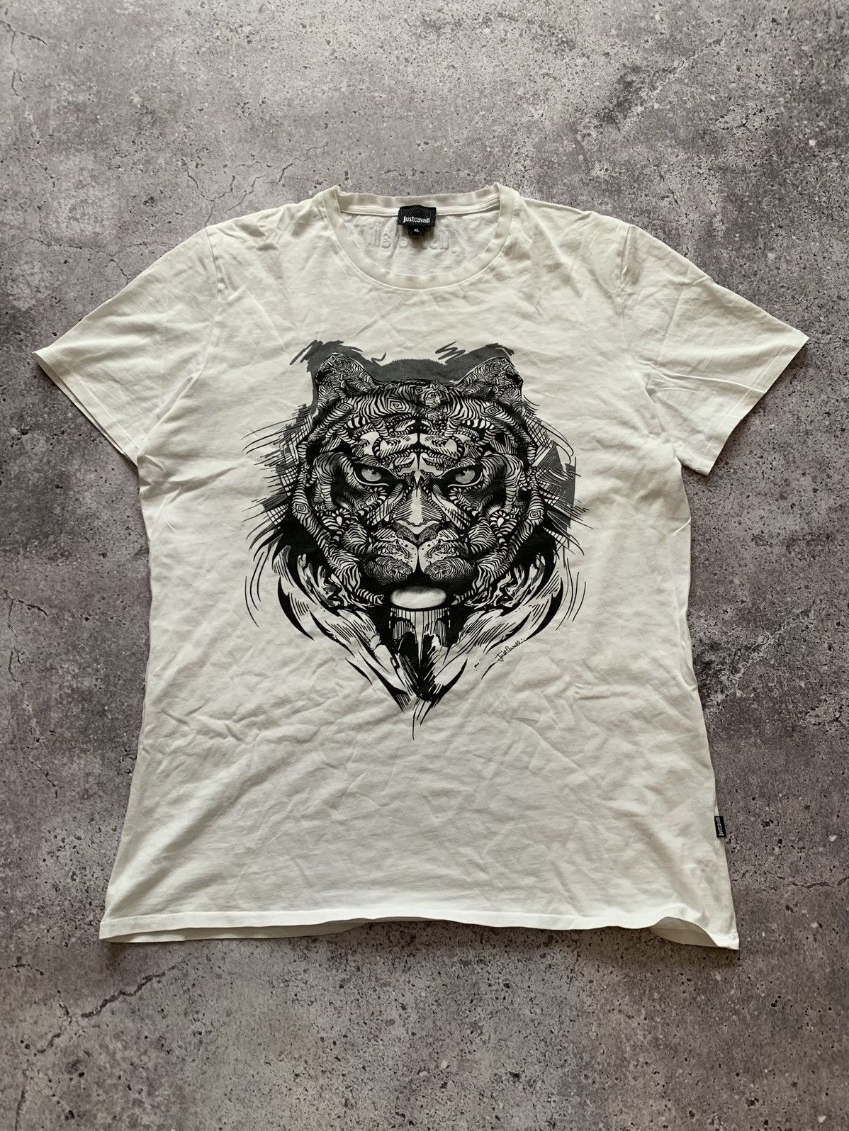 Just Cavalli 🔥JUST CAVALLI TIGER T-SHIRT Size US XL / EU 56 / 4 - 2 Thumbnail