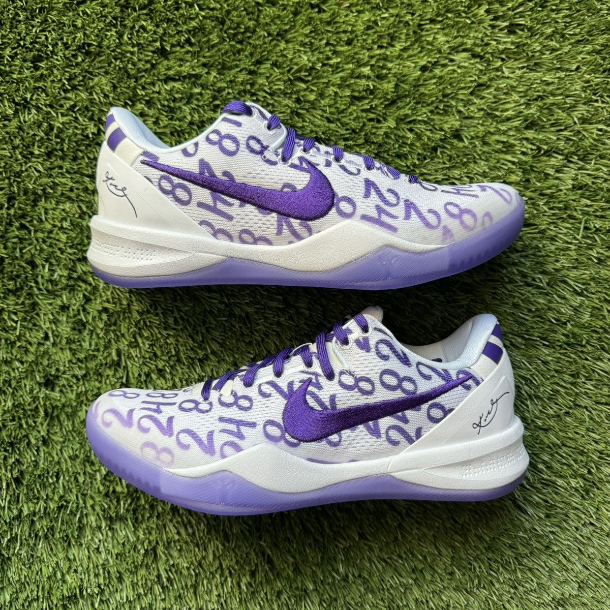 image of Nike Kobe 8 Protro Court Purple Size 8.5 Shoes, Men's