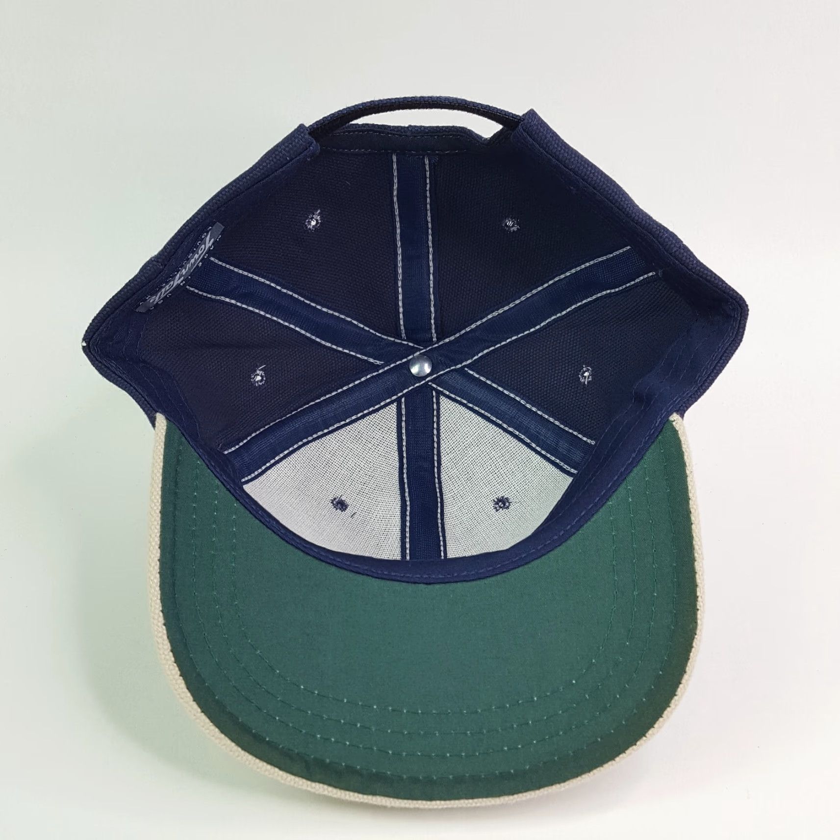 Vintage VINTAGE Town Talk Hat Baseball Cap Navy Blue USA Adjustable Knit Cotton Blend Embroidered Breathable Lightweight Solid 90s Sports Casual Mens Size ONE SIZE - 6 Thumbnail