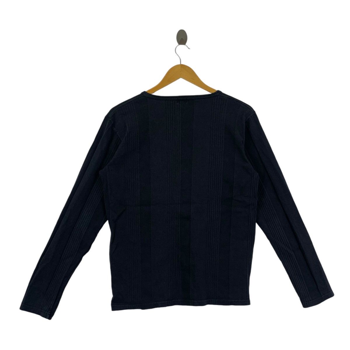 Beams Plus Vintage BEAMS PLUS JAPAN Minimalist Design Henley Tee Shirt Size M / US 6-8 / IT 42-44 - 3 Thumbnail
