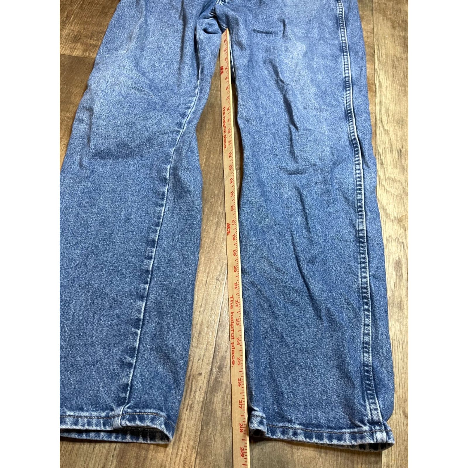 Wrangler Wrangler Jeans Mens Size 38x32 Blue Denim Pants Regular Fit Straight 38 32 Inseam Mens Denim Jeans Blue Wrangler Size US 38 / EU 54 - 2 Thumbnail