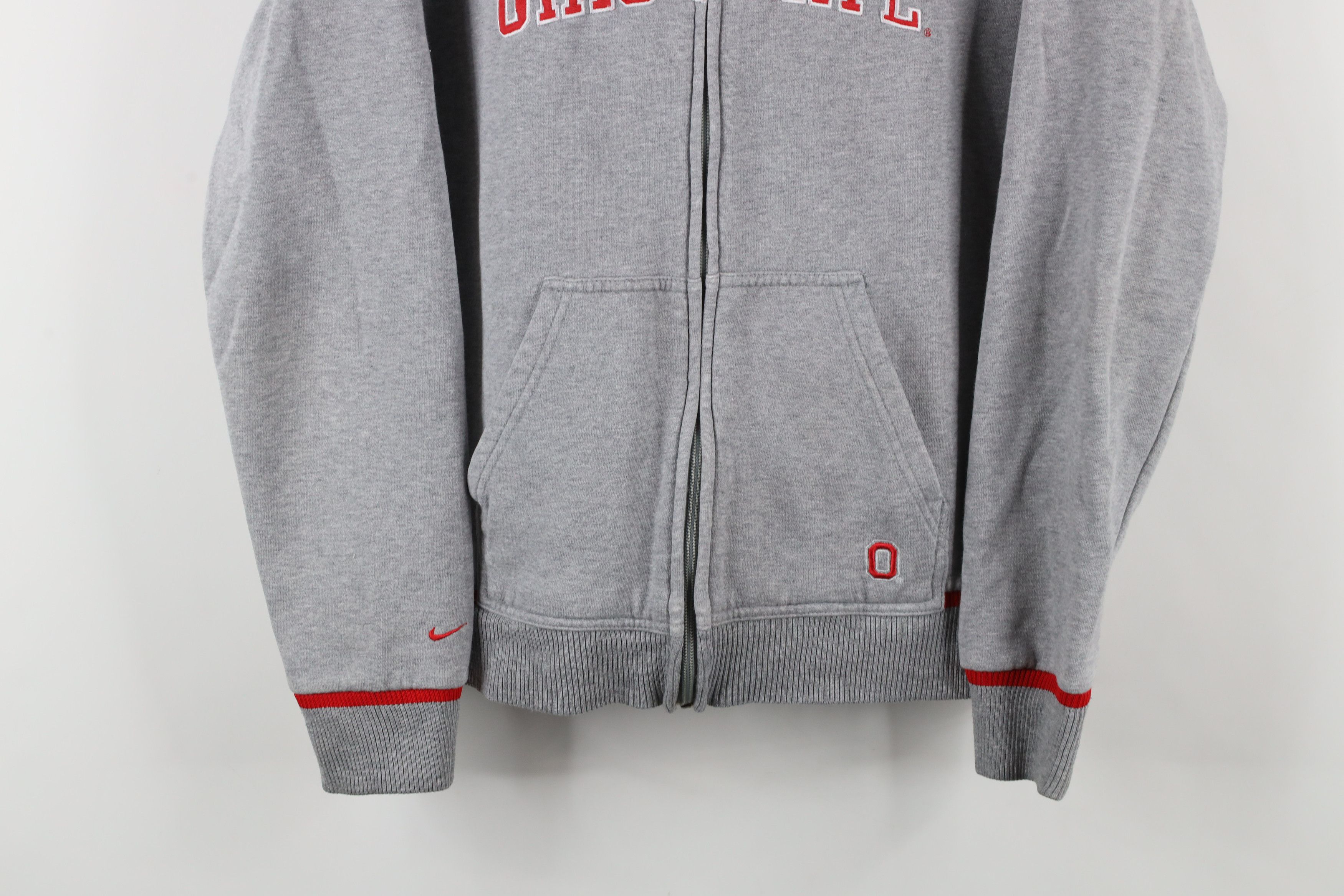 Nike × Vintage Vintage Nike Scott Mini Swoosh Ohio State University Hoodie Size XL / US 12-14 / IT 48-50 - 3 Thumbnail