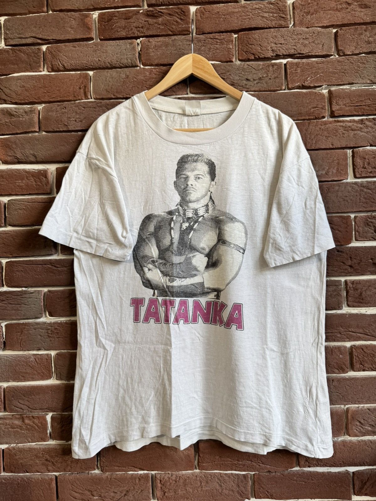 Vintage WWF Tatanka Vintage 90s Rare Wrestling Rap Tee White L Size US L / EU 52-54 / 3 - 1 Thumbnail