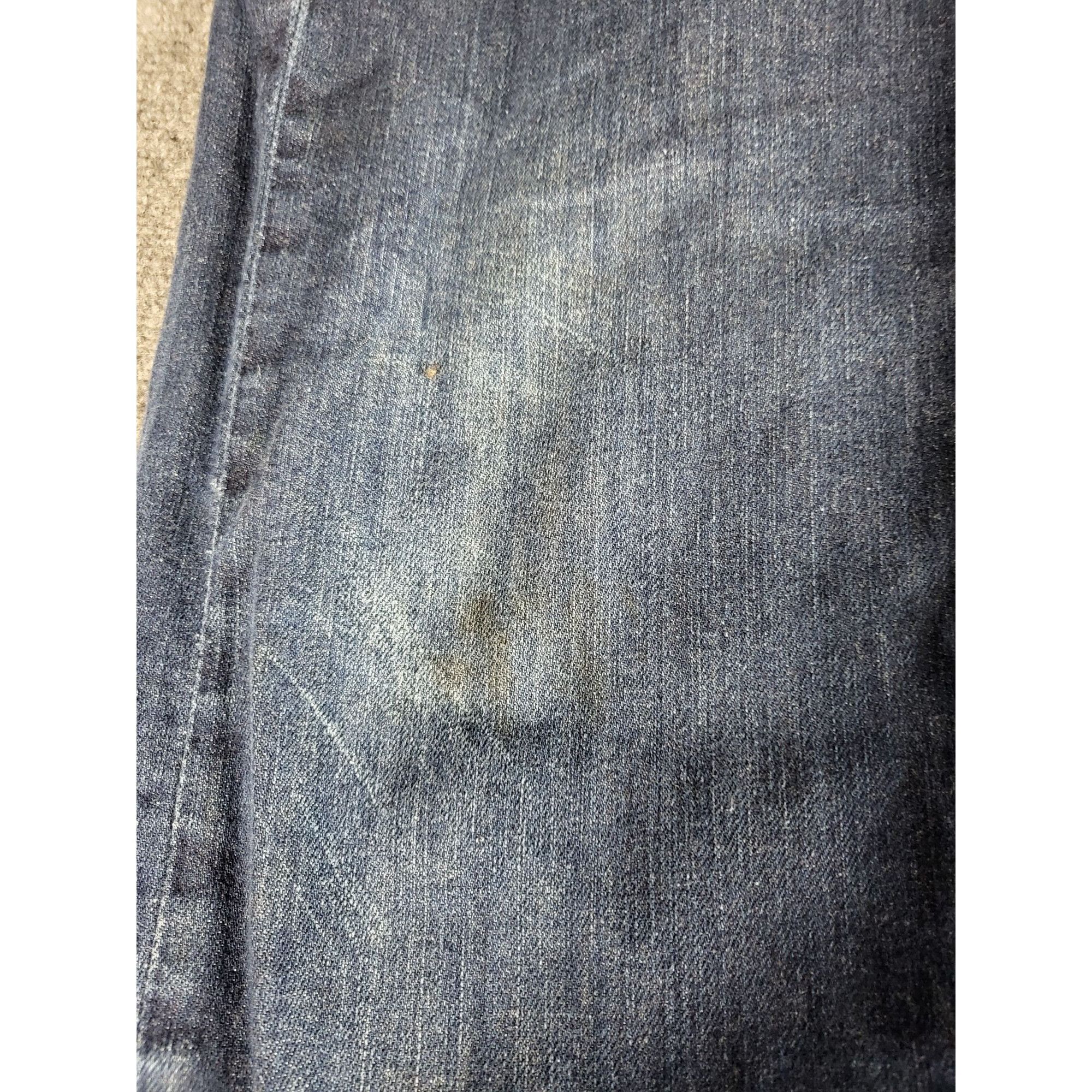 Levi's Levis 513 Jeans Men Sz 34X32 Blank Tab Blue Denim Slim Strai Size US 34 / EU 50 - 10 Thumbnail