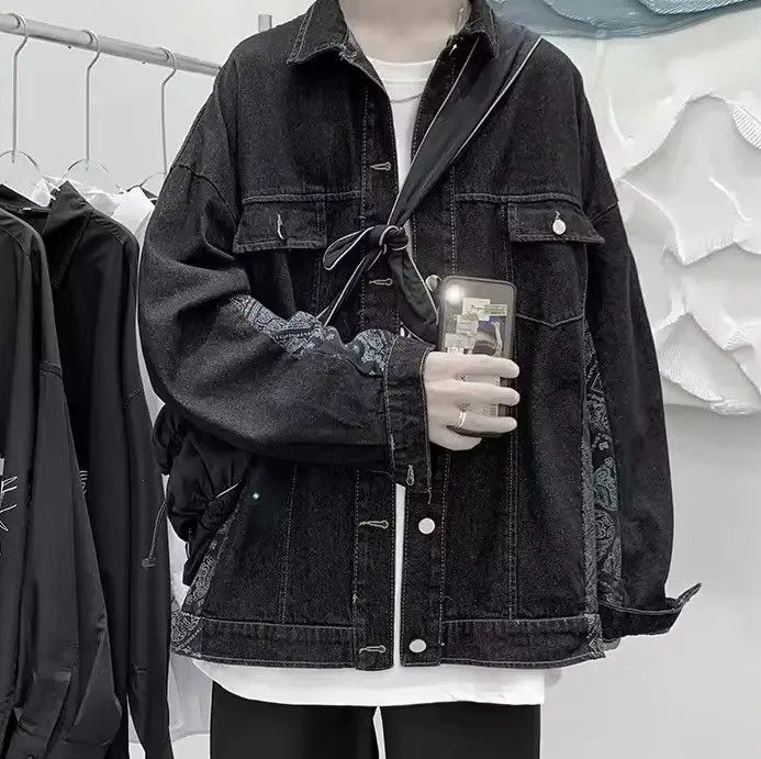 Japanese Brand 💥New Limited Release Side Bandana Denim Jacket Size US XL / EU 56 / 4 - 3 Thumbnail