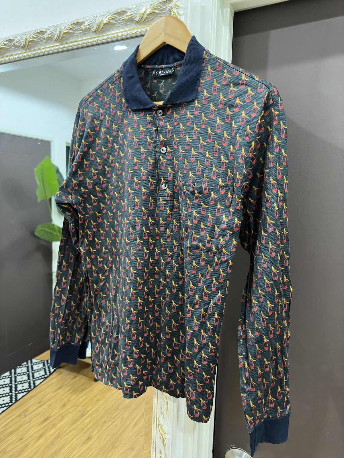 トップス vintage CELINE poloshirt bg Celine Vintage Cotton Polo Shirt, Size L | eBay