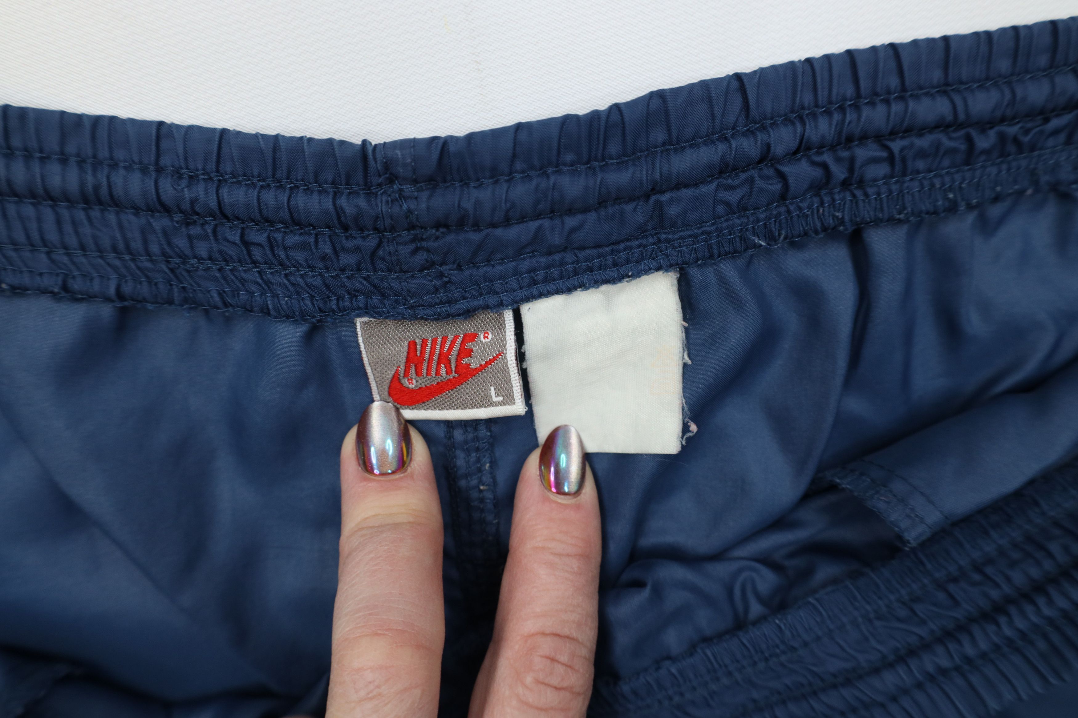 Nike Vintage 80s 90s Nike Mini Swoosh Windbreaker Joggers Pants Size US 36 / EU 52 - 10 Thumbnail