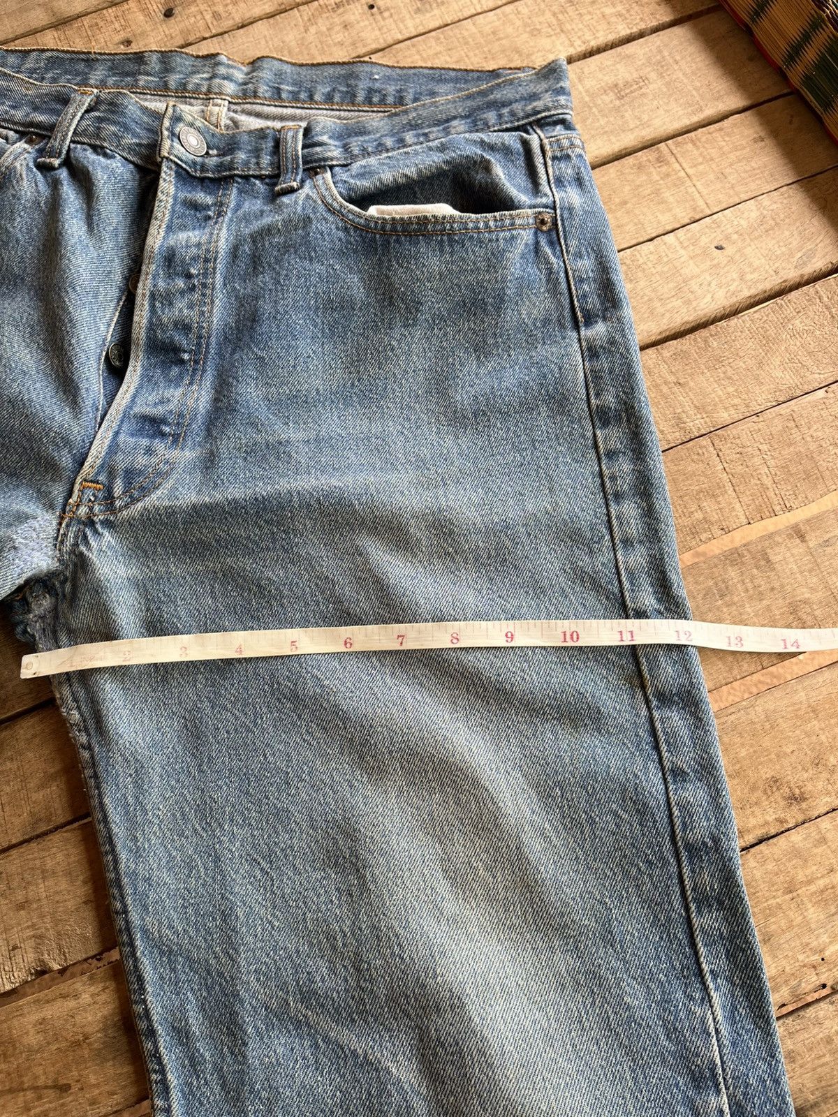 Vintage Thrashed Faded 80s’ Levi’s 501 Size US 33 - 13 Thumbnail