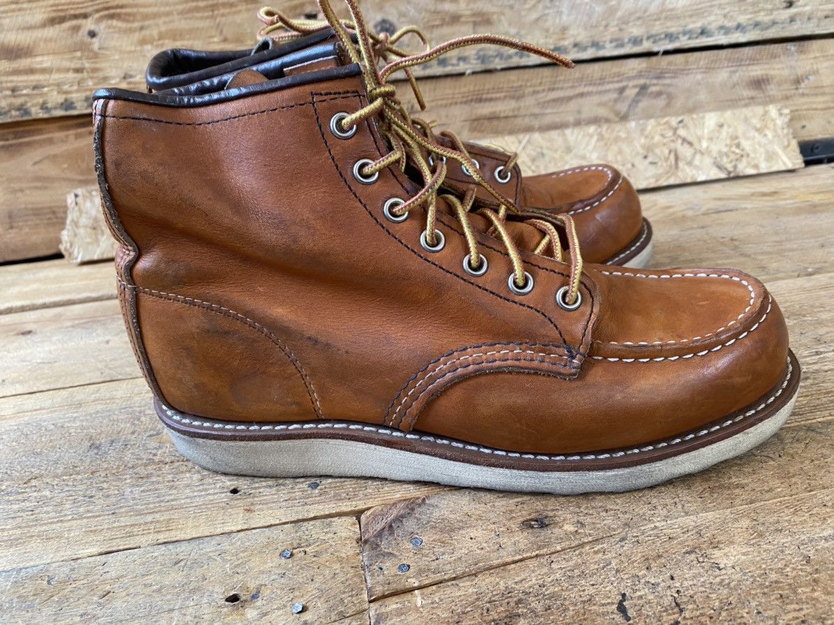 Red Wing Redwing moc-toe brown leather boots uk 6.5 Size US 7.5 / EU 40-41 - 6 Thumbnail